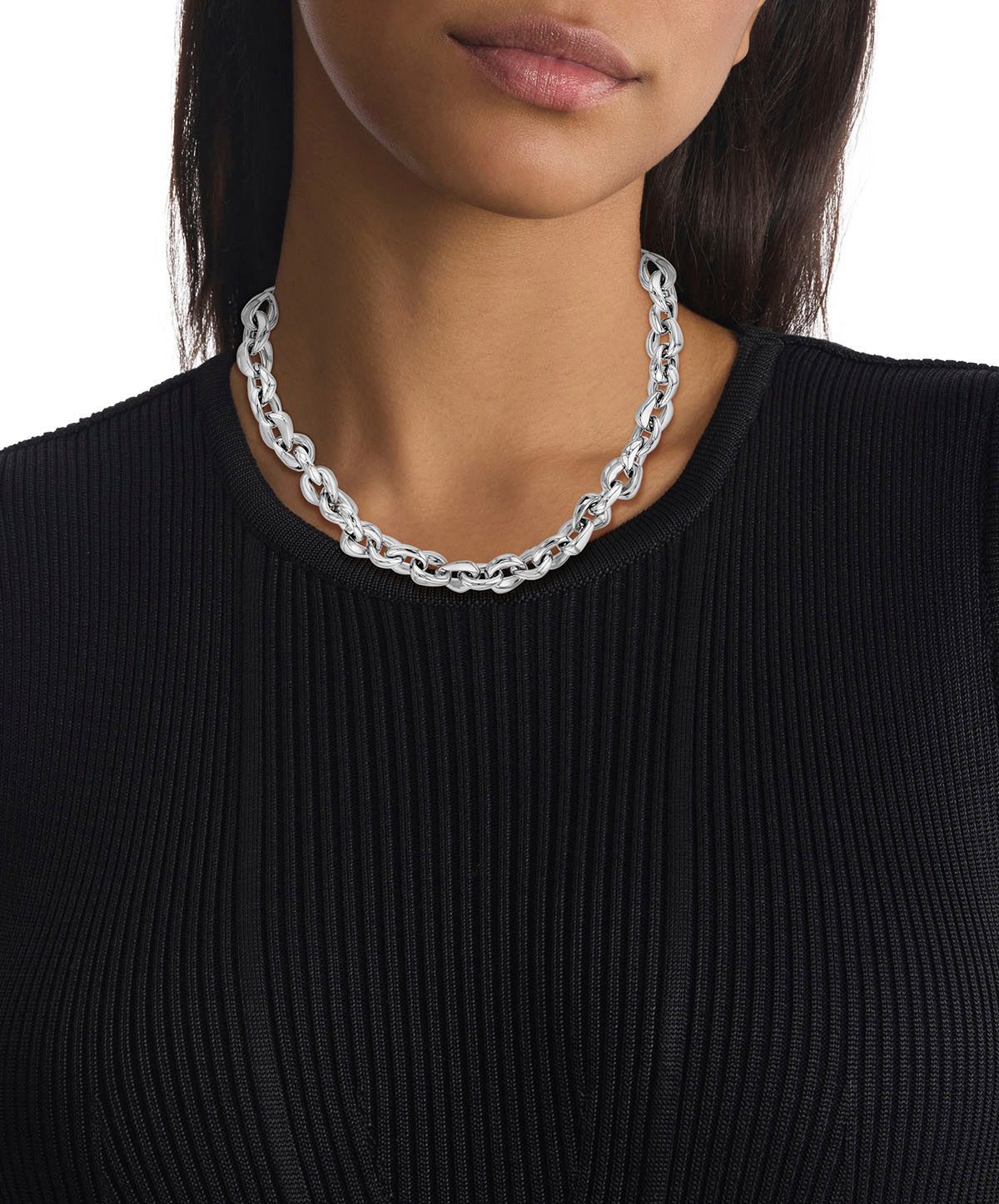 Calvin Klein Edelstalen ketting Sieraden roestvrijstalen halsketting STATEMENT LINKS, 35000652