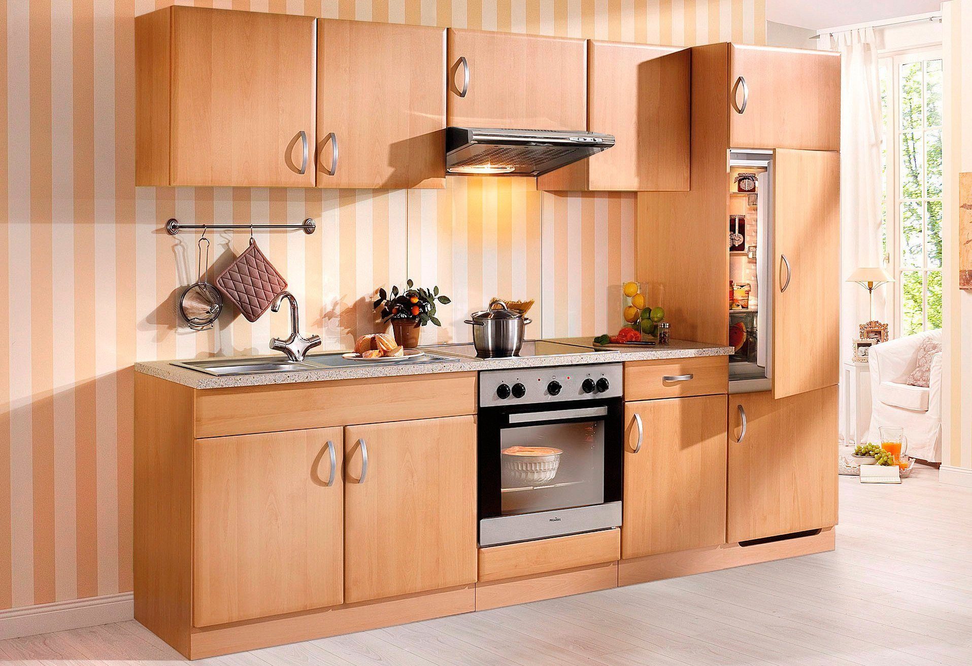 wiho Küchen Hangend kastje met glasdeur Praag, breedte 100 cm