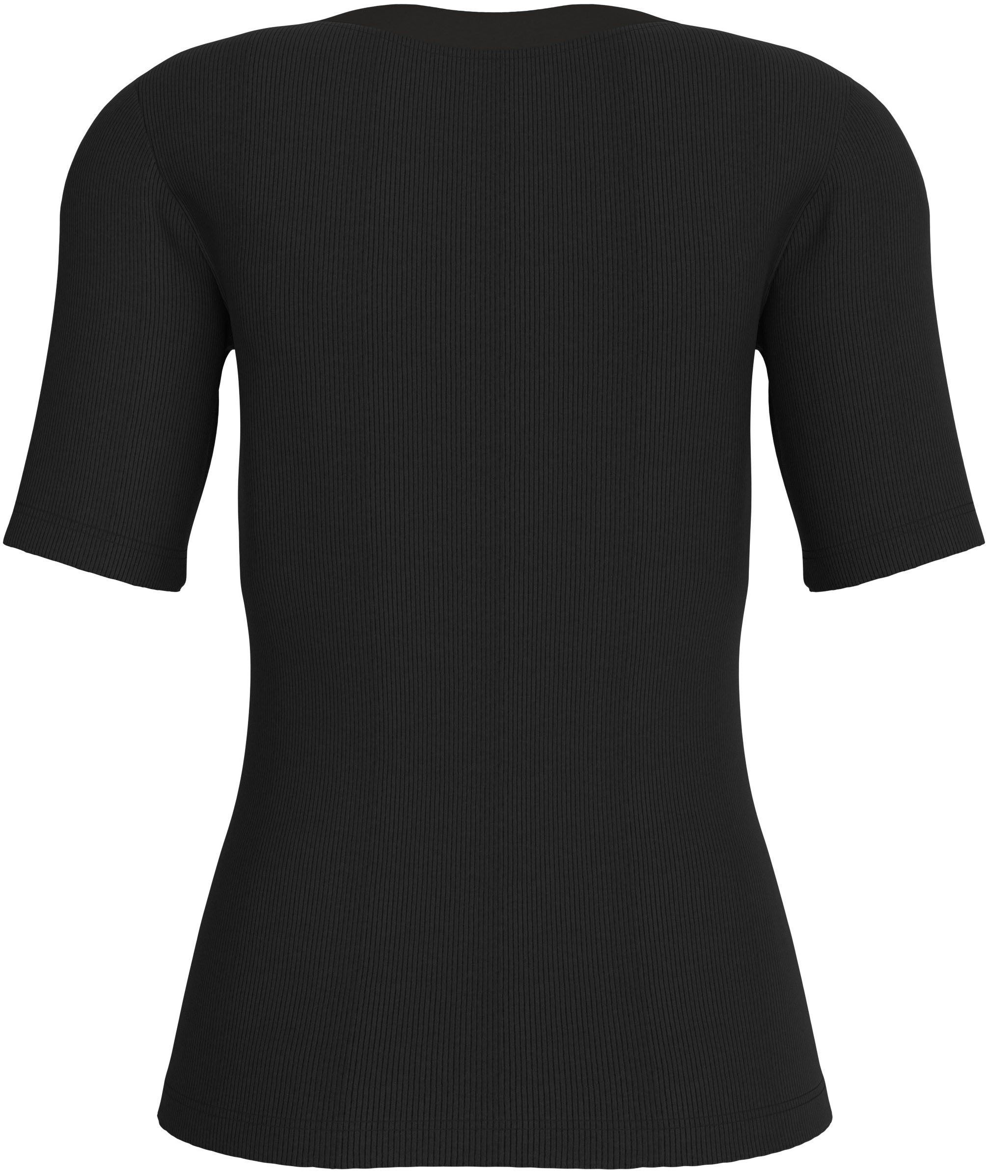 Calvin Klein T-shirt WOVEN LABEL RIB V-NECK TEE