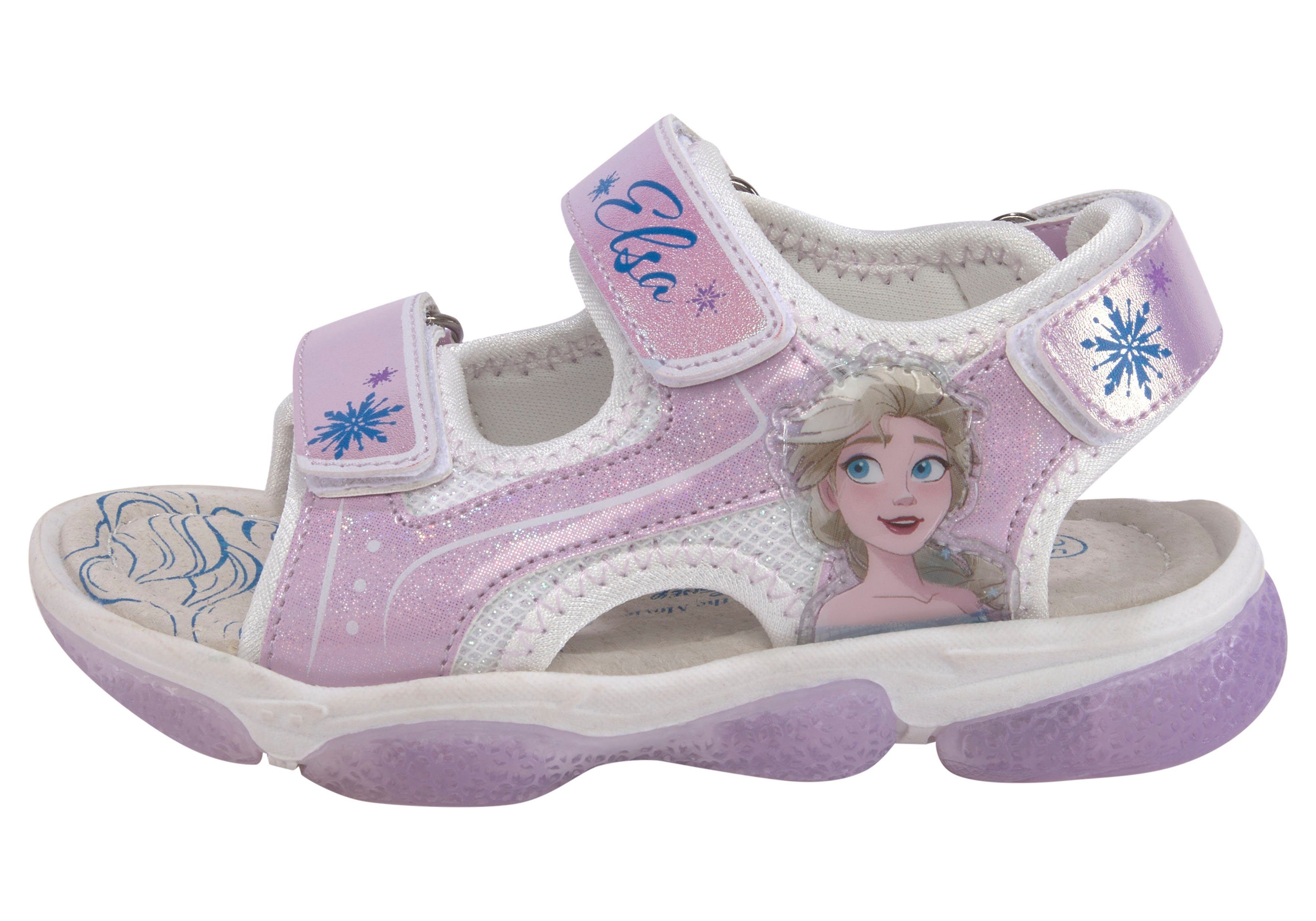 Disney Sandalen Frozen met coole knipperfunctie en klittenbandsluitingen