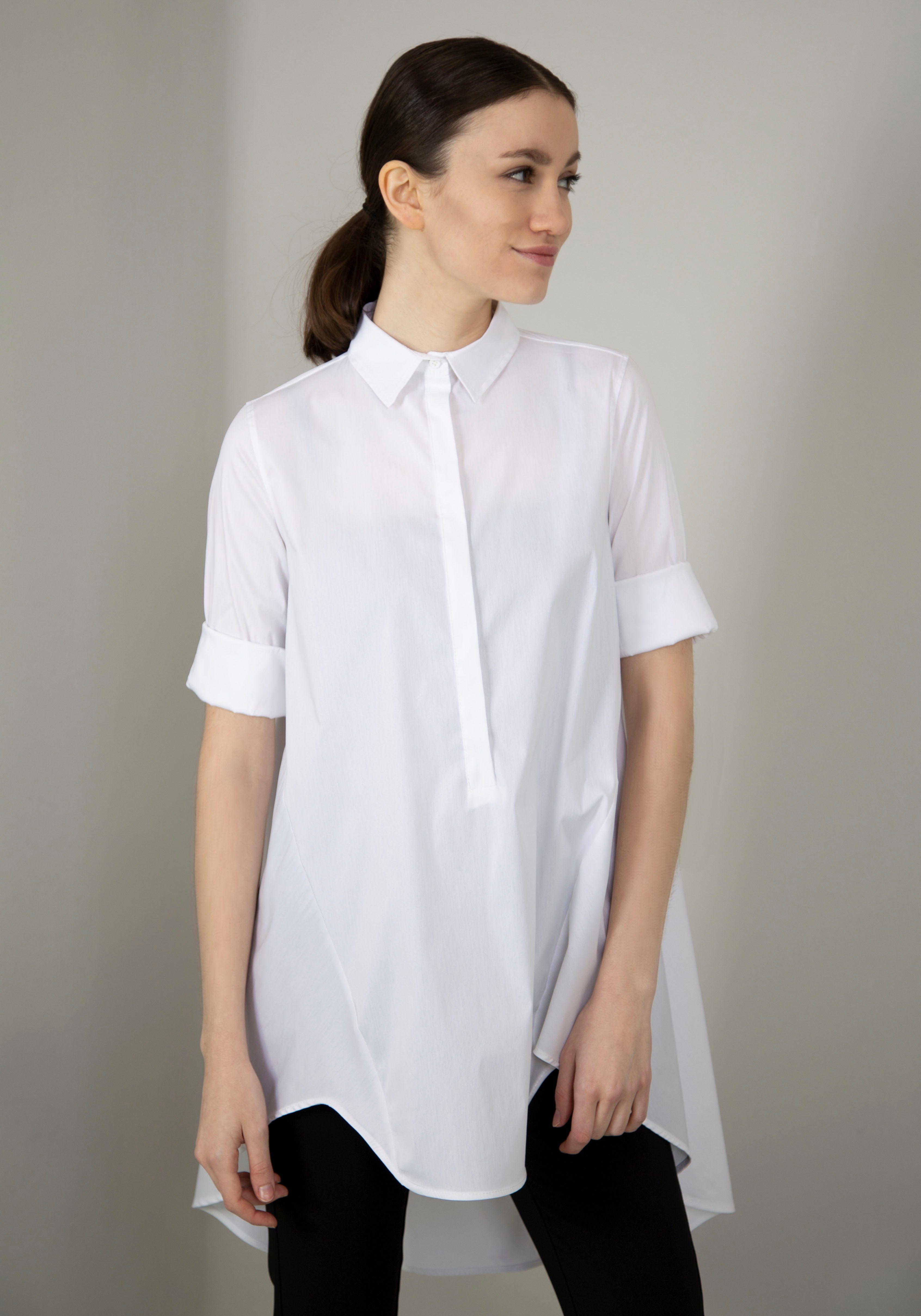IMPERIAL Lange blouse IMP-C ED3ABF klokkend, lang model