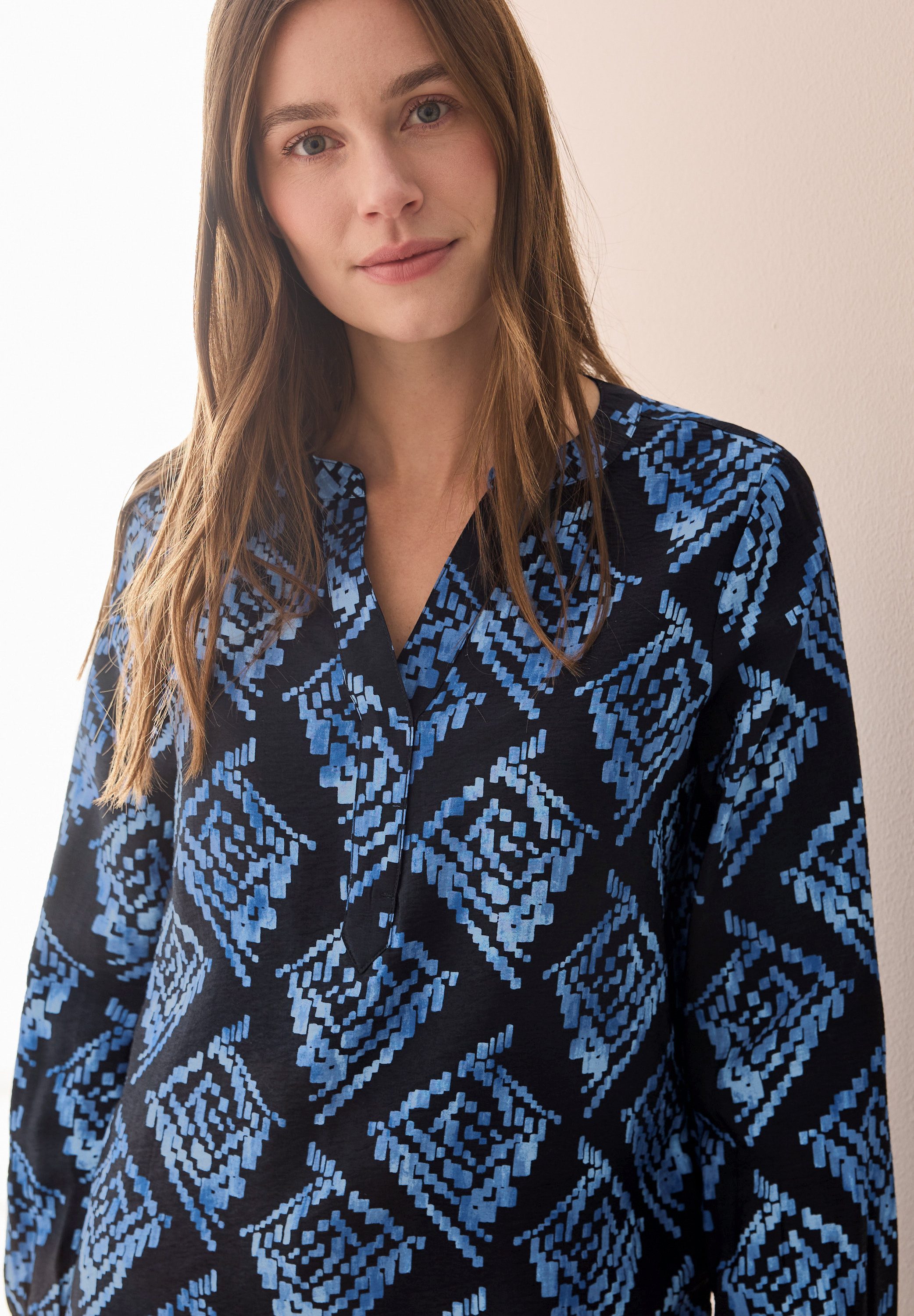 Cecil Blouse met lange mouwen met grafisch patroon