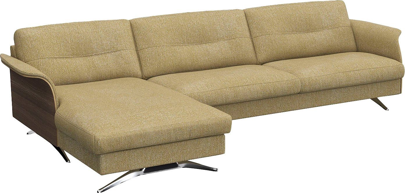 FLEXLUX Hoekbank Glow designbank, comfortabel en comfortabel door hoogwaardige zitconstructie