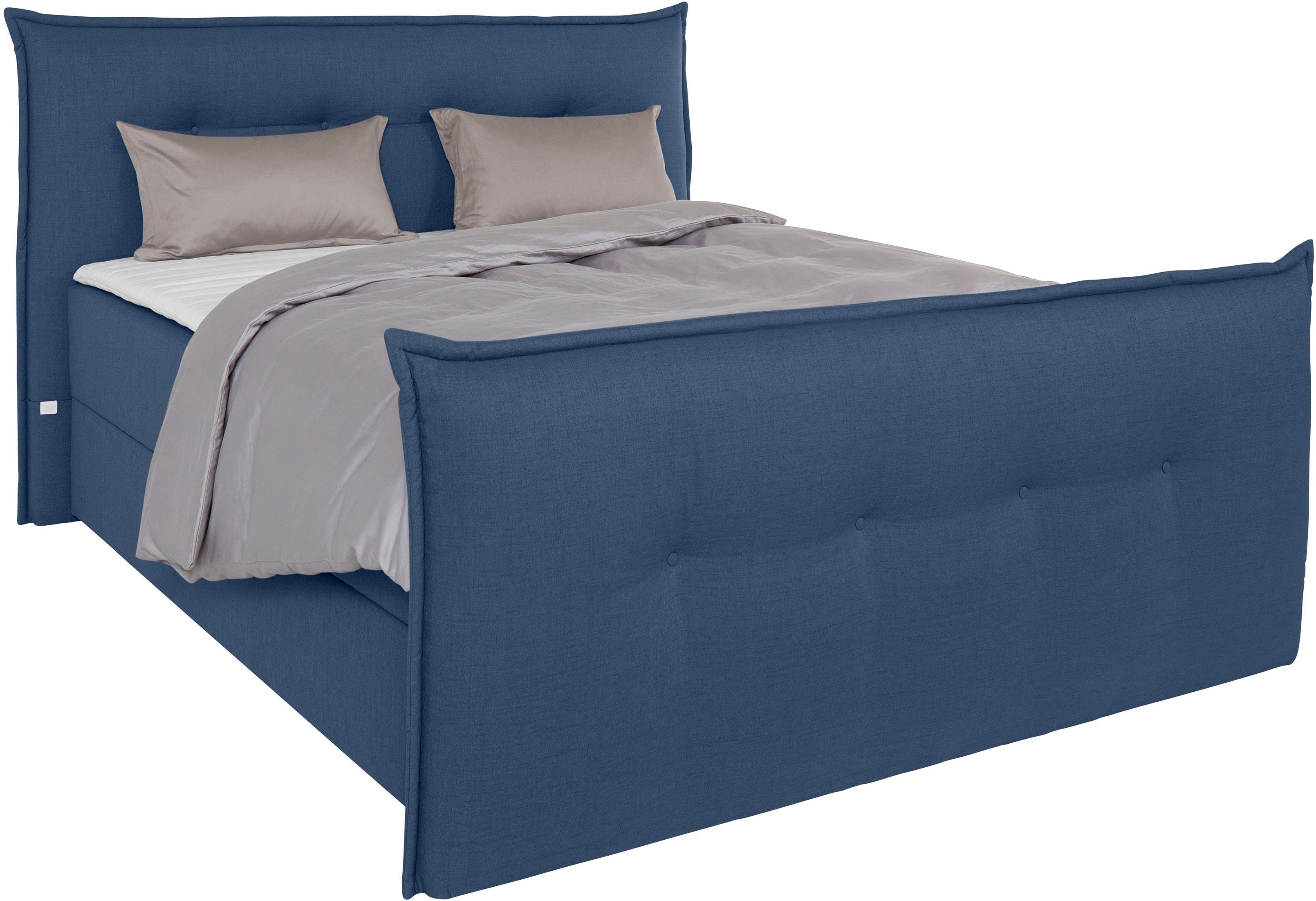 andas Boxspring Lichtgewicht inclusief voetbord, bedkist & topmatras, in 4 breedten en 2 hardheden