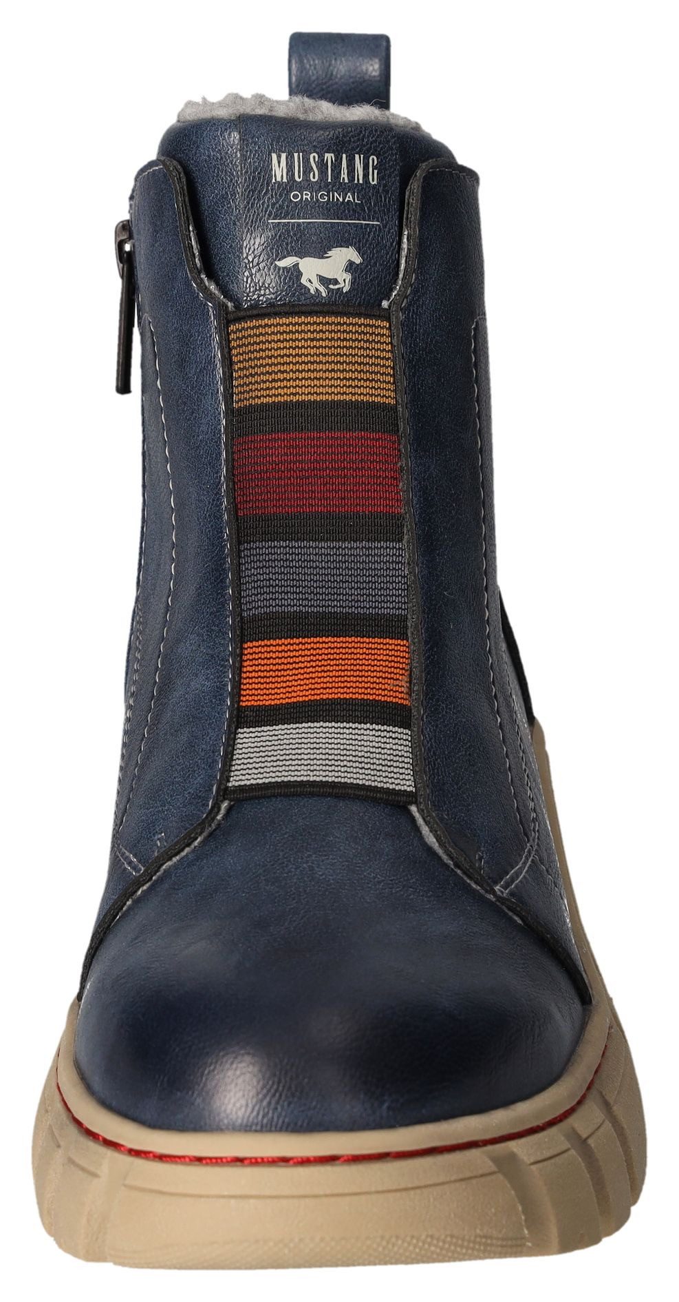 Mustang Shoes Winterlaarzen enkellaars, plateaulaarzen met elastiek voor goede pasvorm