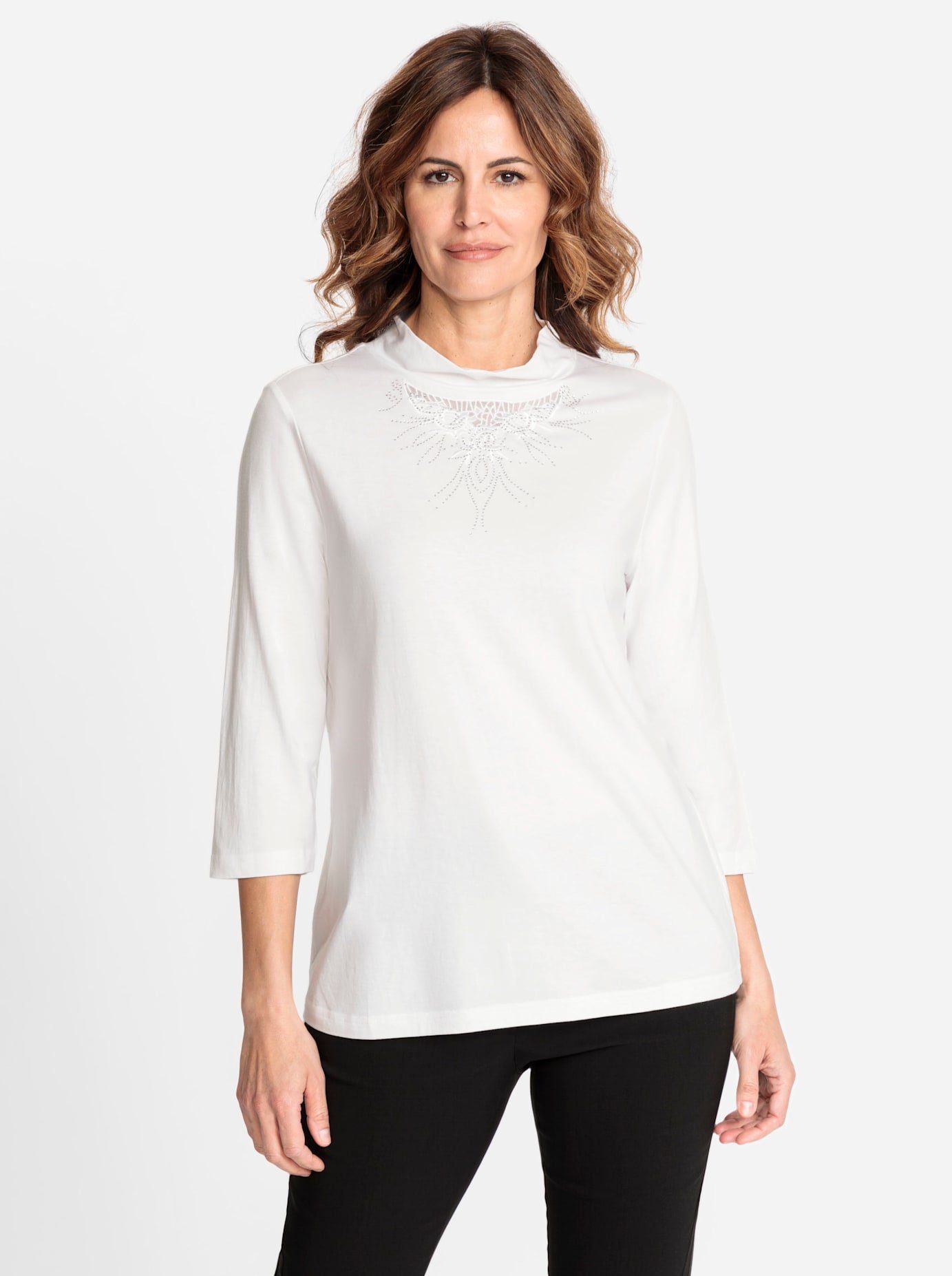 Lady Shirt met 3/4-mouwen Shirt (1-delig)