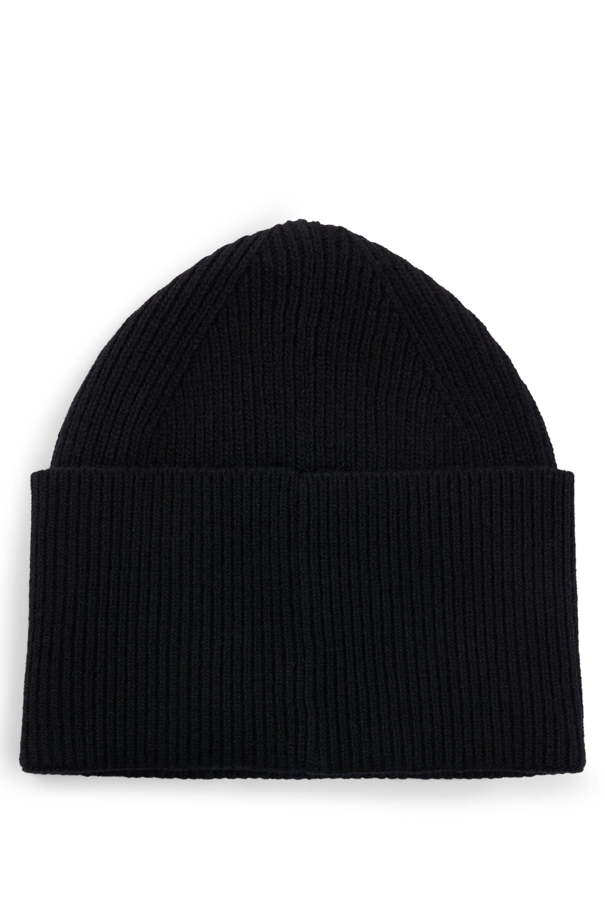 HUGO Beanie Xaff 6 met logobadge