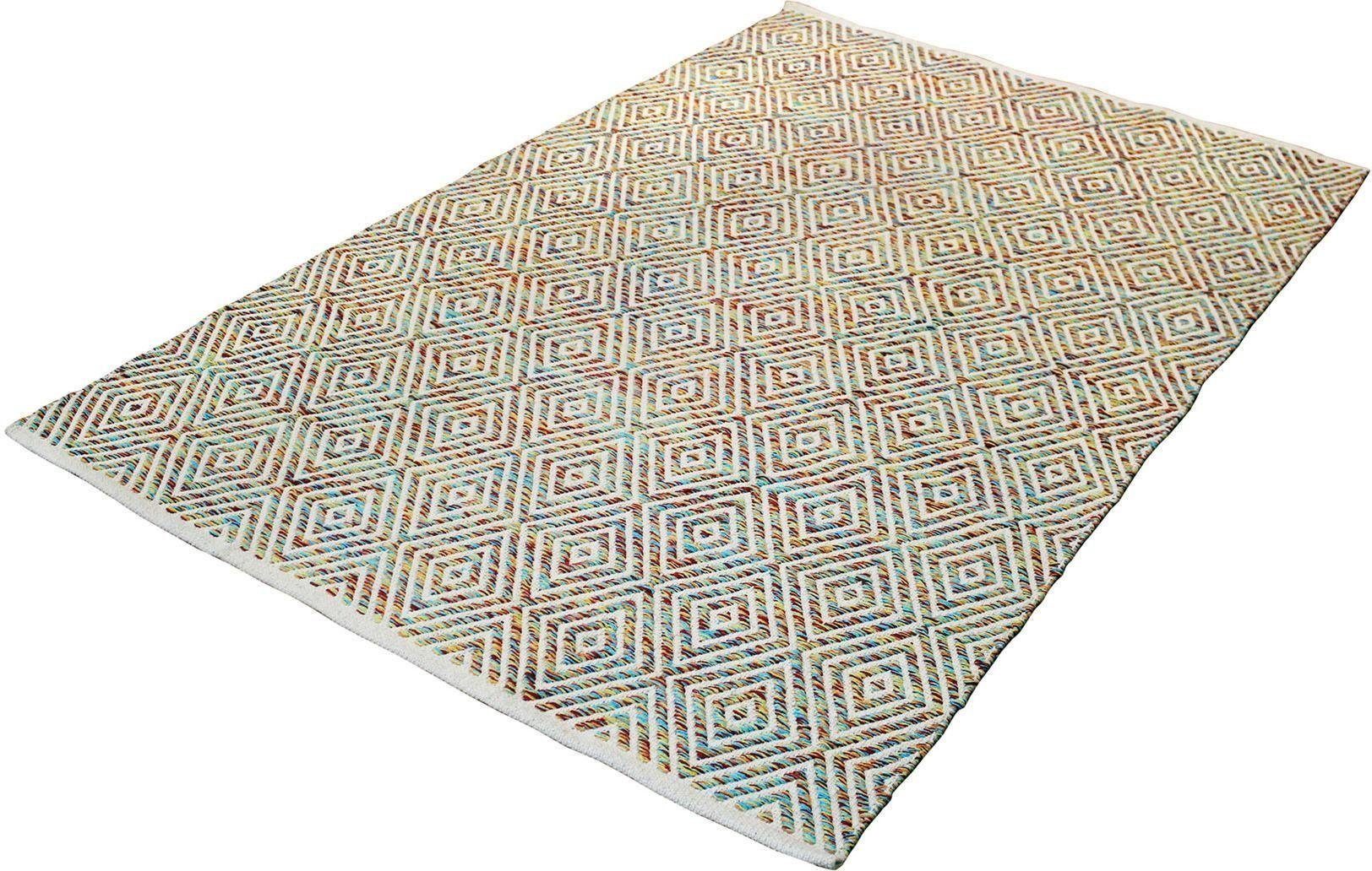 calo-deluxe Vloerkleed Luba 333 puur katoen, woonkamer