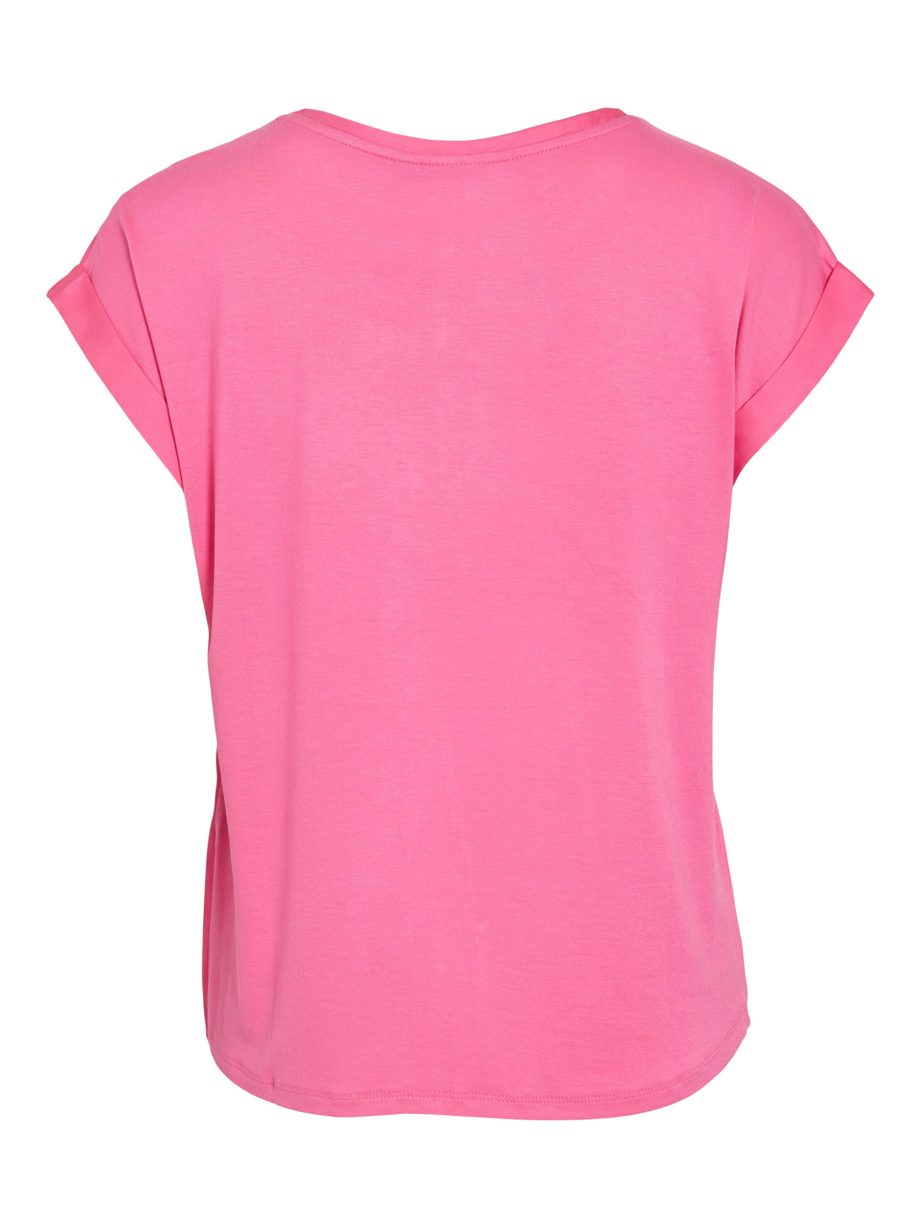 Vila Shirt met korte mouwen VIELLETTE S/S SATIN TOP - NOOS