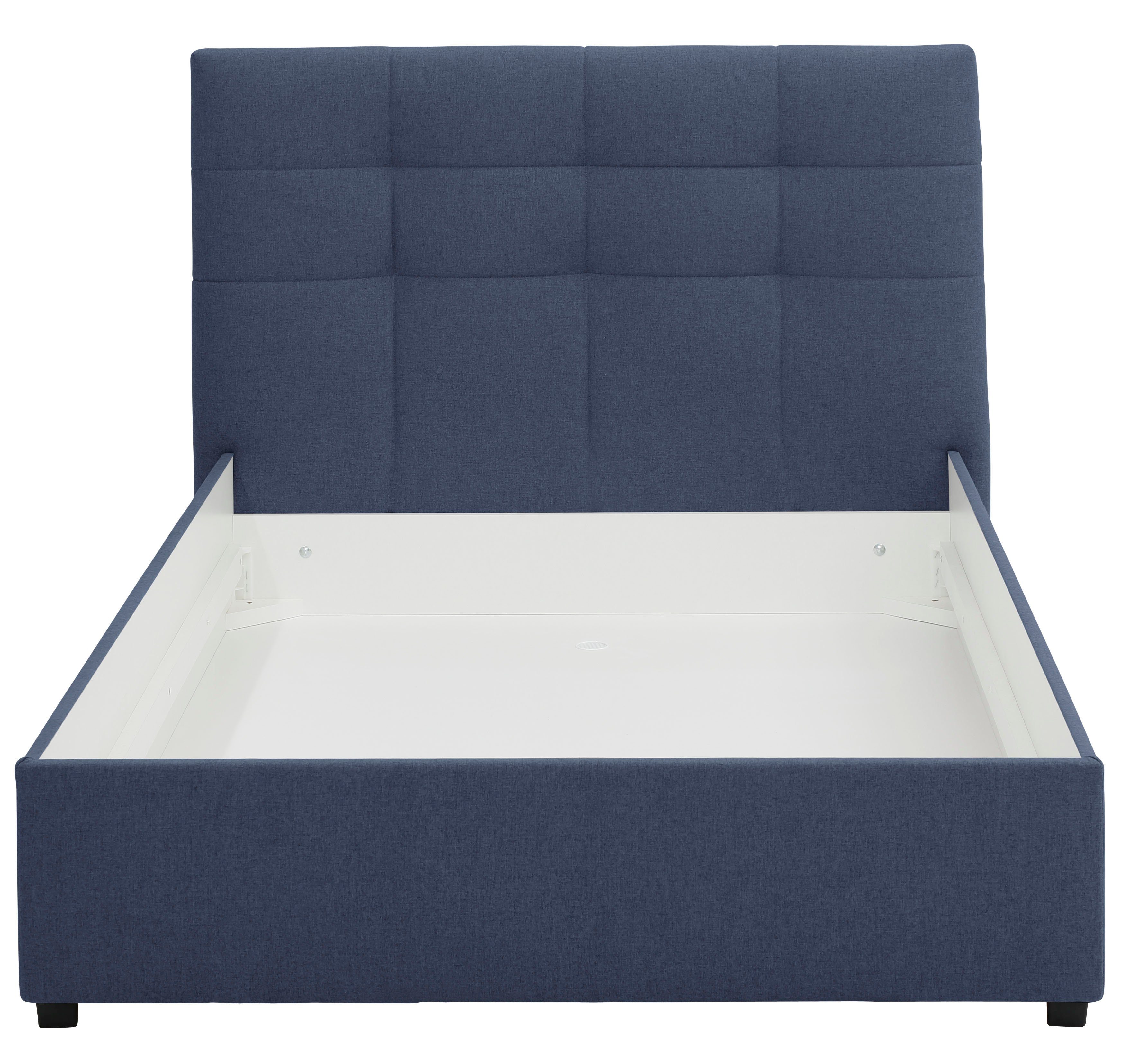 Lüttenhütt Gestoffeerd bed Endres met bedkist, naar keuze zonder matras/lattenbodem of incl. matras