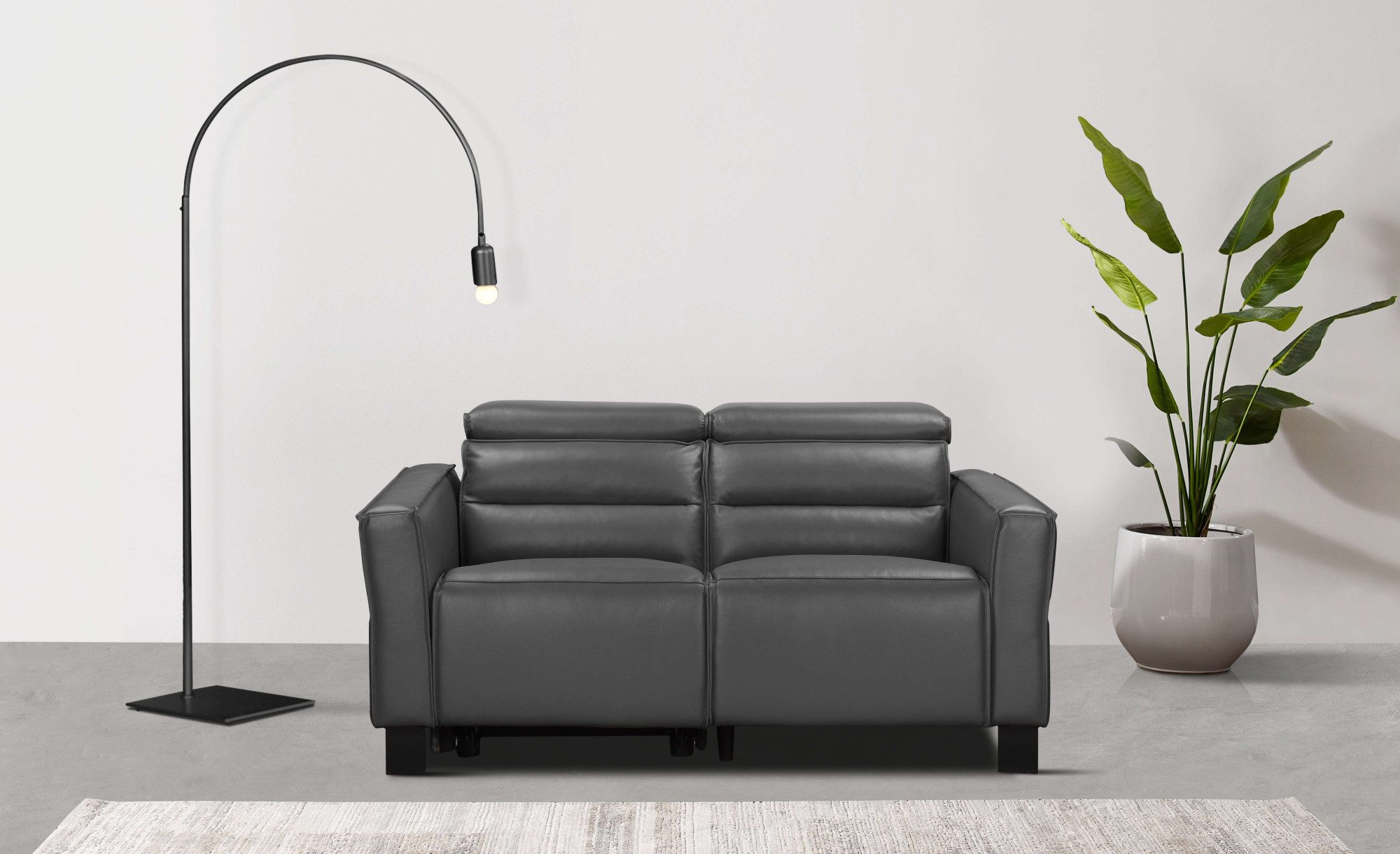 Places of Style 2-zitsbank Carpari, 162 cm, met handmatige of elektrische relaxfunctie