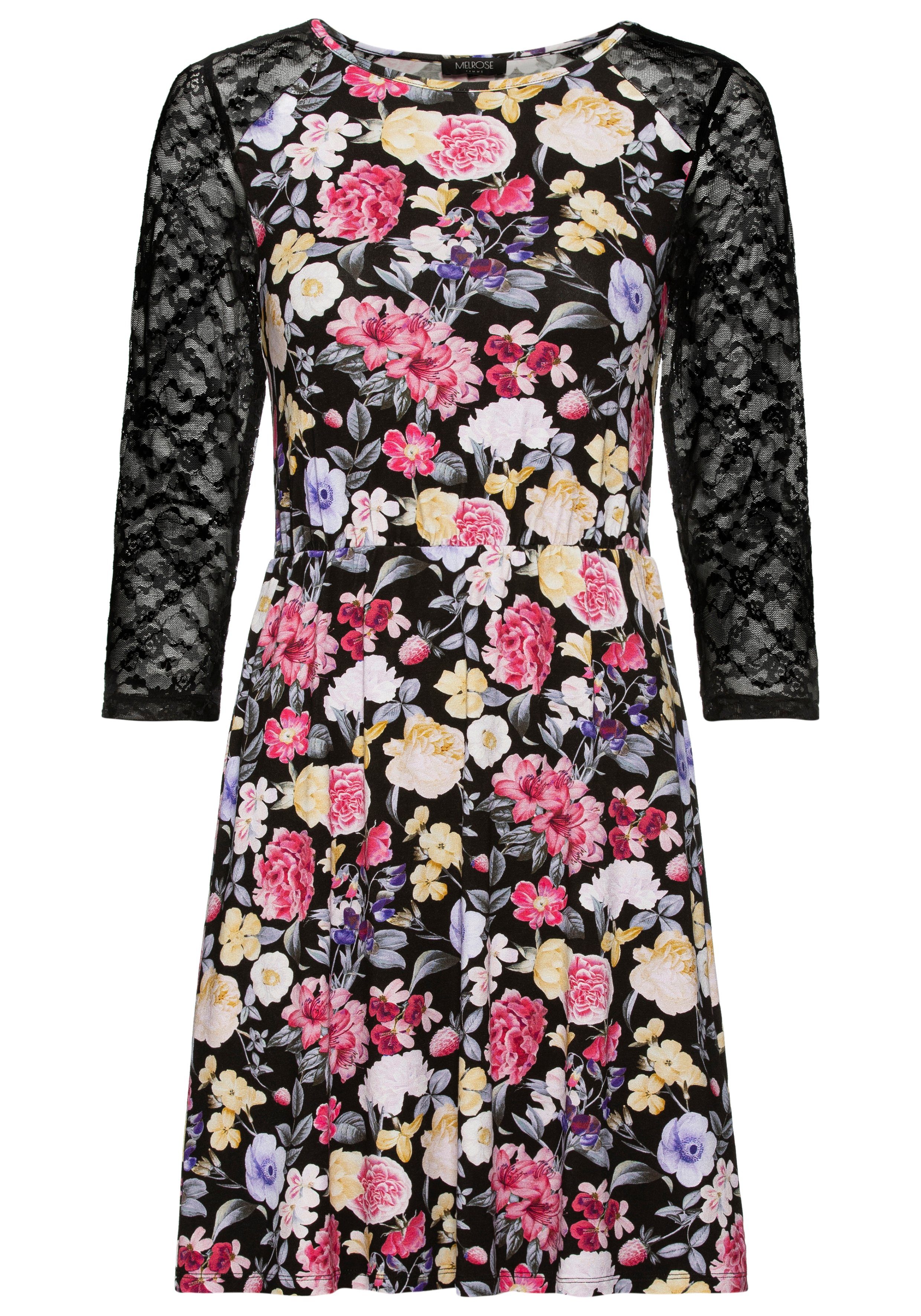 Melrose Kanten jurk met elegante bloemenprint nieuwe collectie