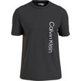 calvin klein t-shirt bt-off placement logo t-shirt zwart