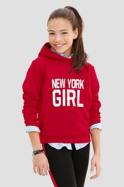 arizona hoodie wijd modieus model rood