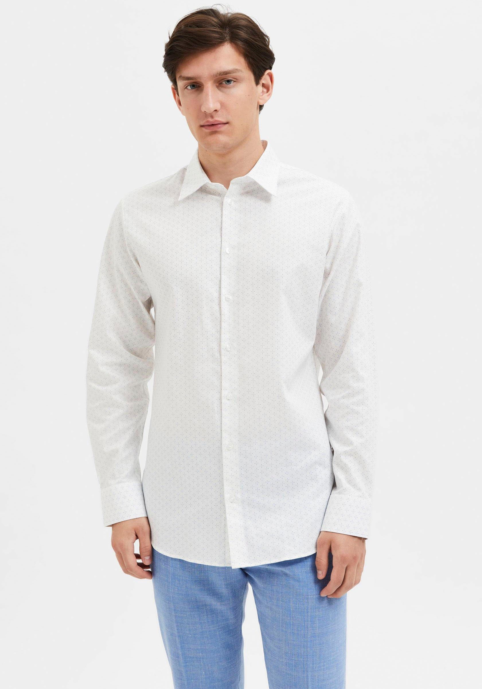 SELECTED HOMME Overhemd met lange mouwen SLHSLIMSOHO-ETHAN AOP SHIRT LS NOOS