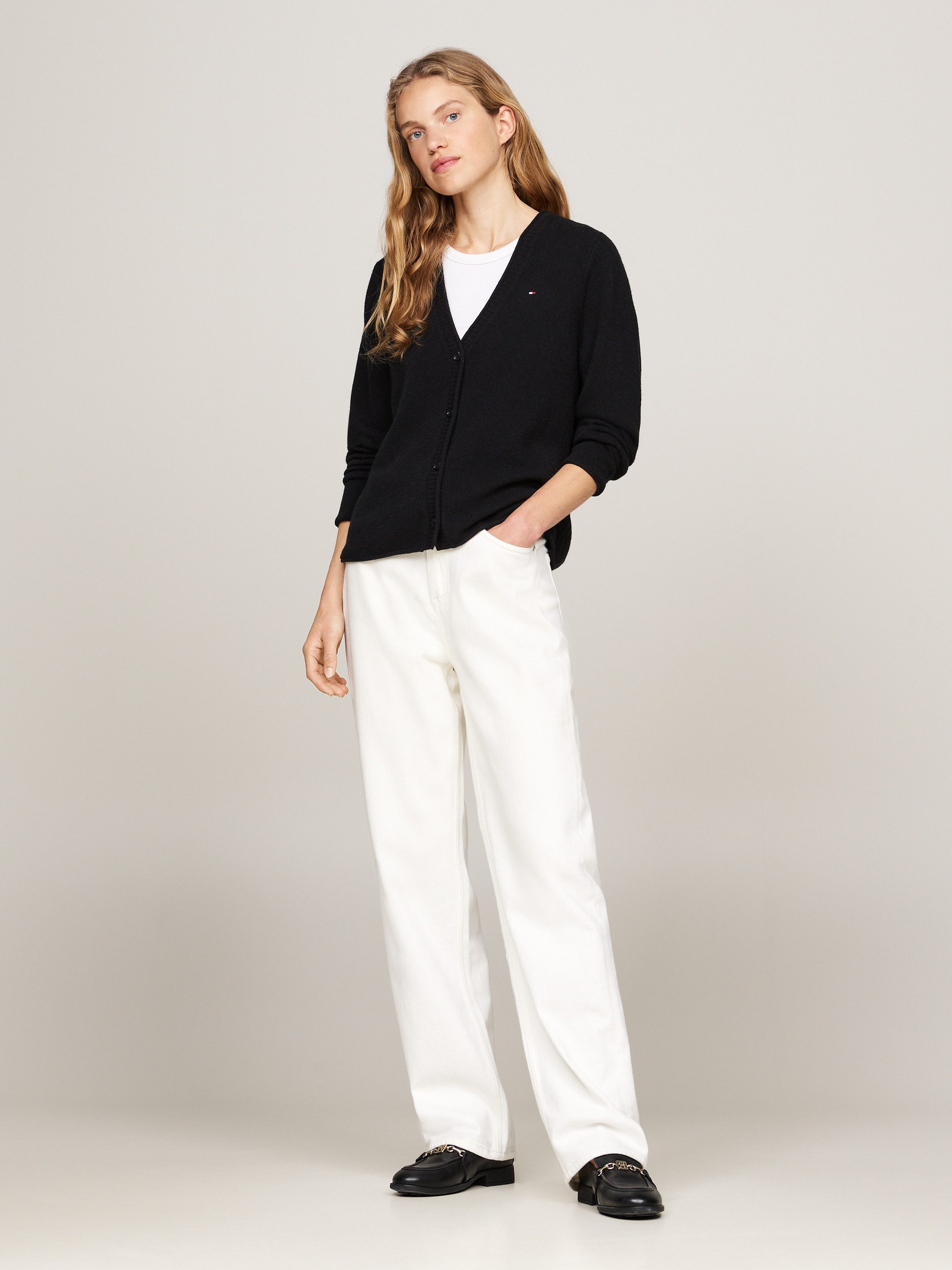 Tommy Hilfiger Vest SOFT WOOL V-NK CARDIGAN