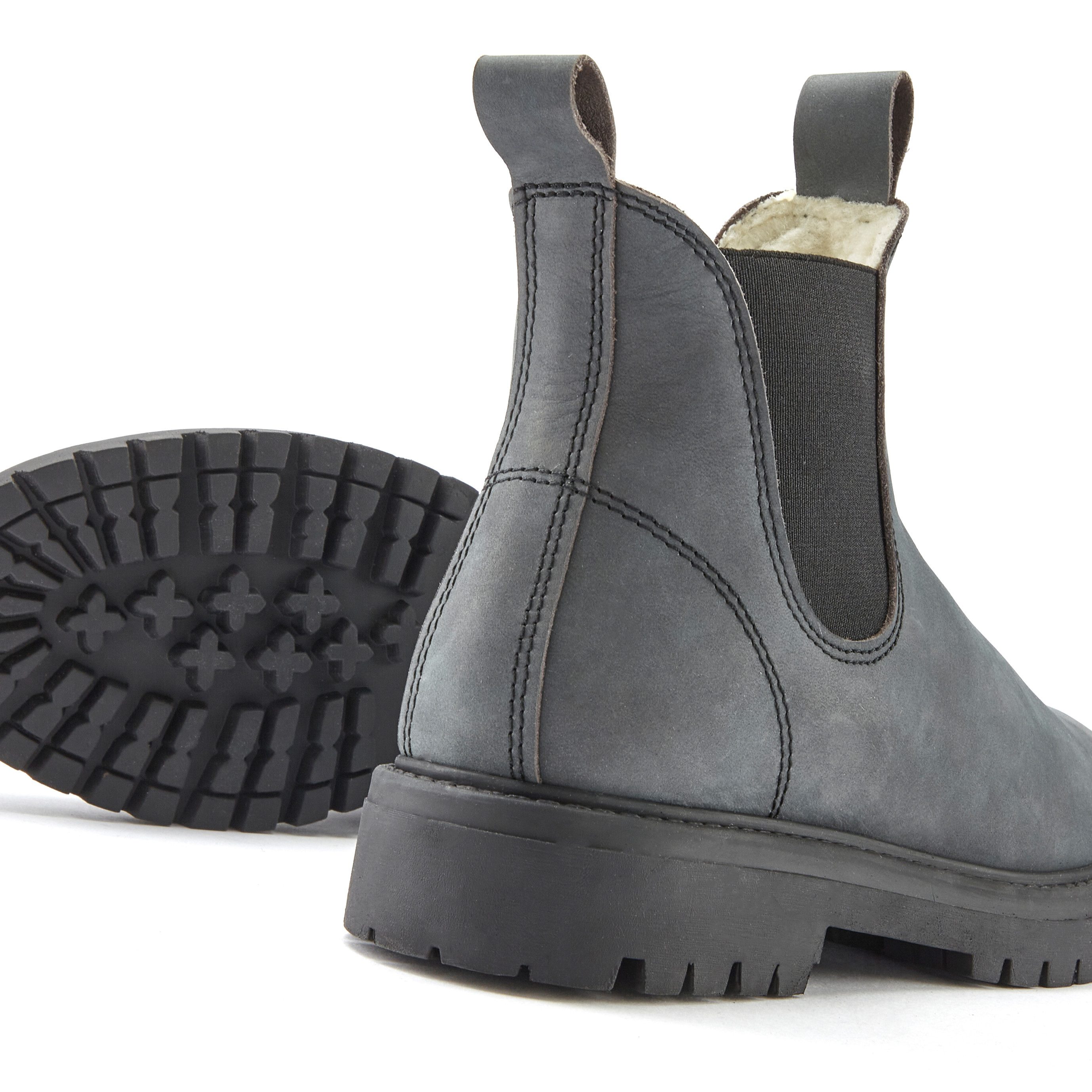 Elbsand Laarsjes van leer in klassieke chelsea-look, laarzen, boots, winterlaarzen