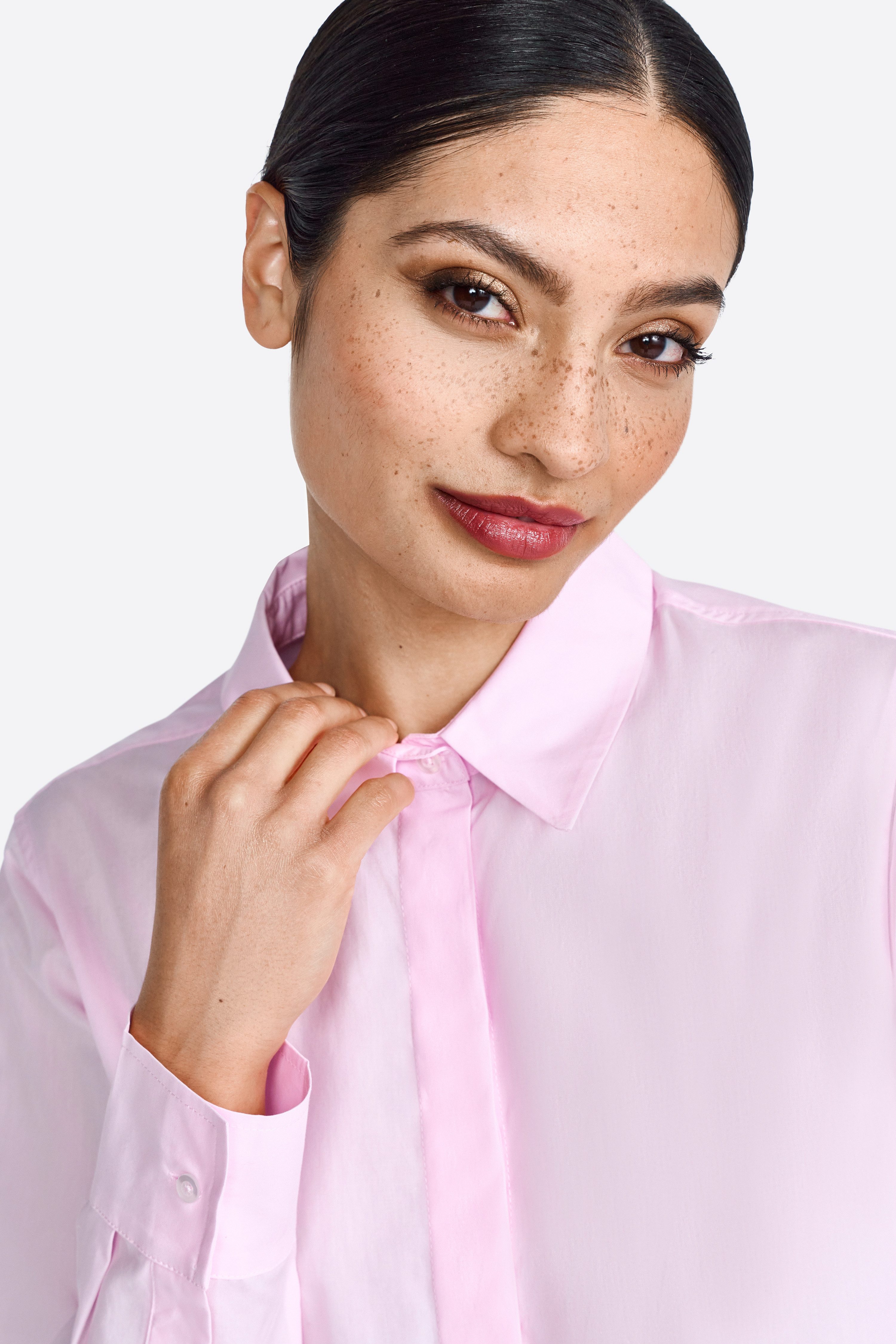 Rich & Royal Klassieke blouse Met merkenlabel op de rug