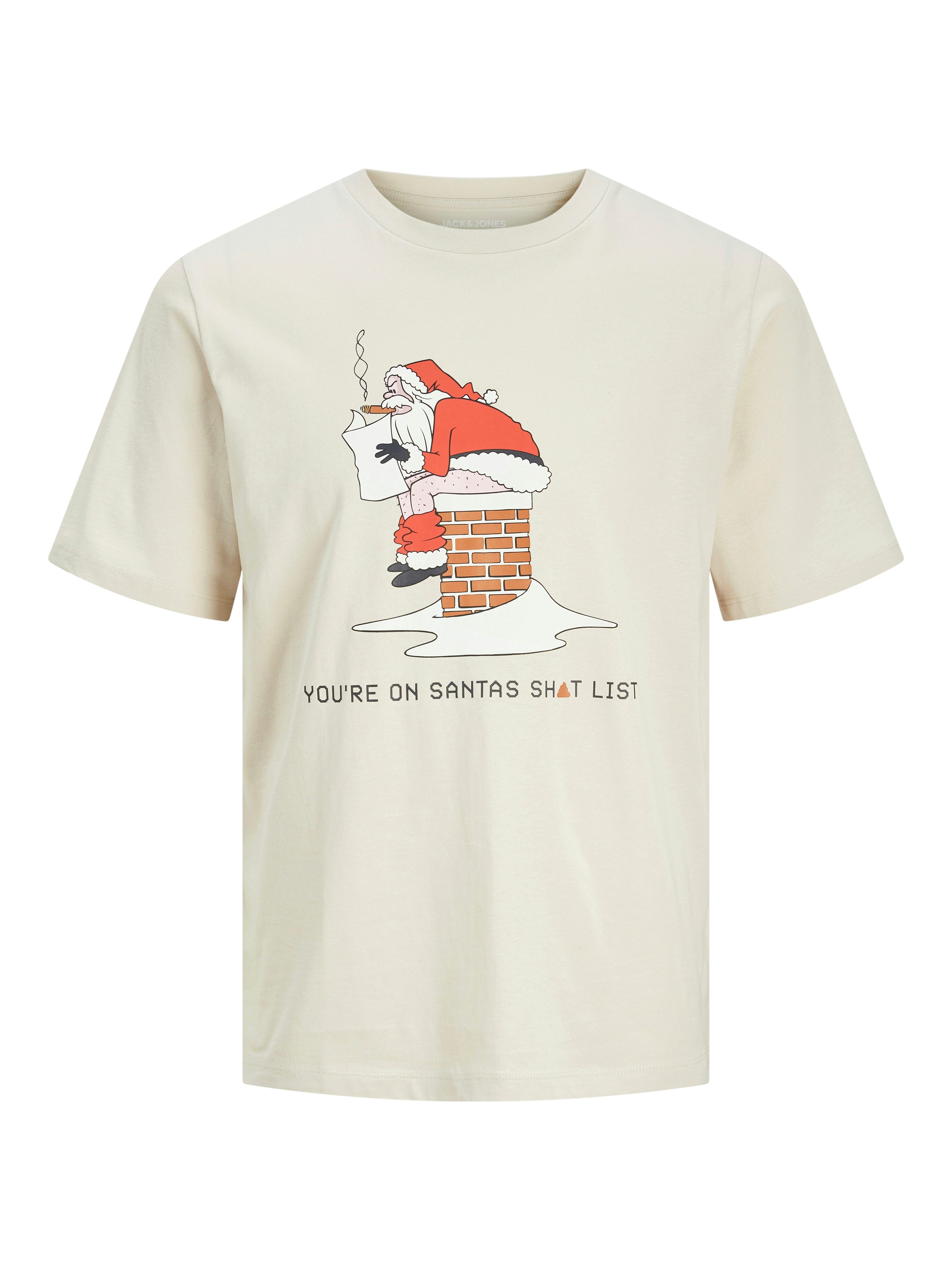 Jack & Jones Shirt met ronde hals JJXMAS FUNNY TEE SS CREW NECK