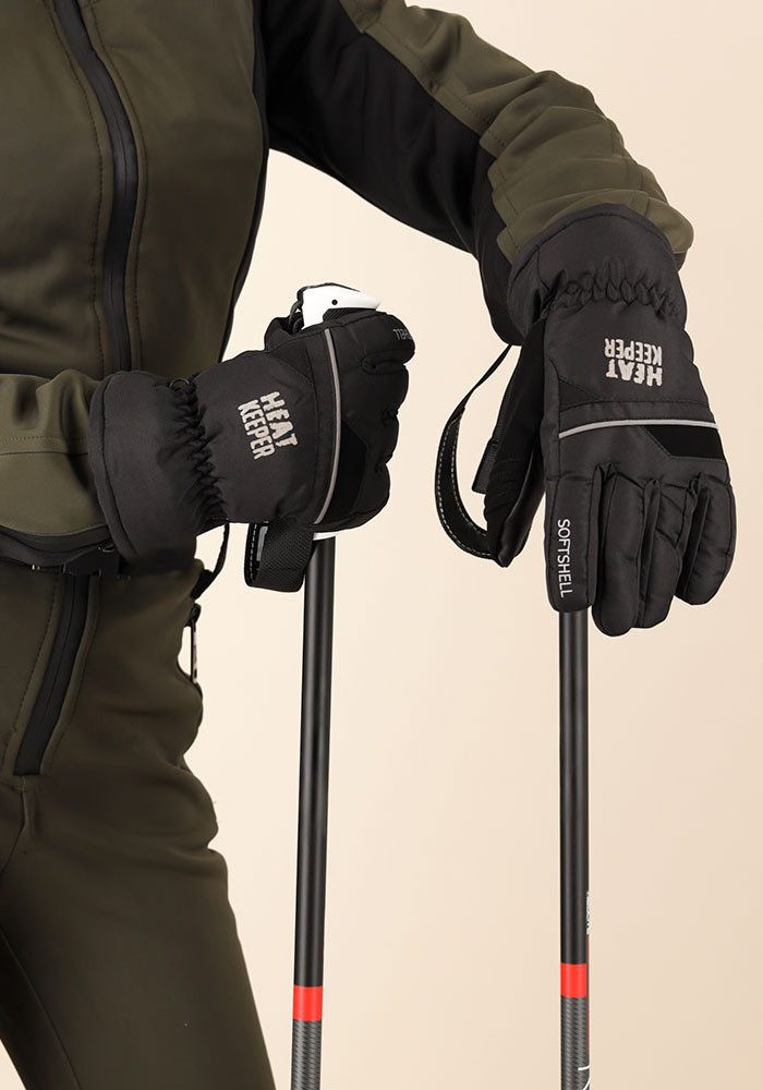 HEAT keeper Skihandschoenen LADIES SKI GLOVES PRO met knus, warm fleece binnenvoering, perfect voor de winter (TOG-waarde 6,3)