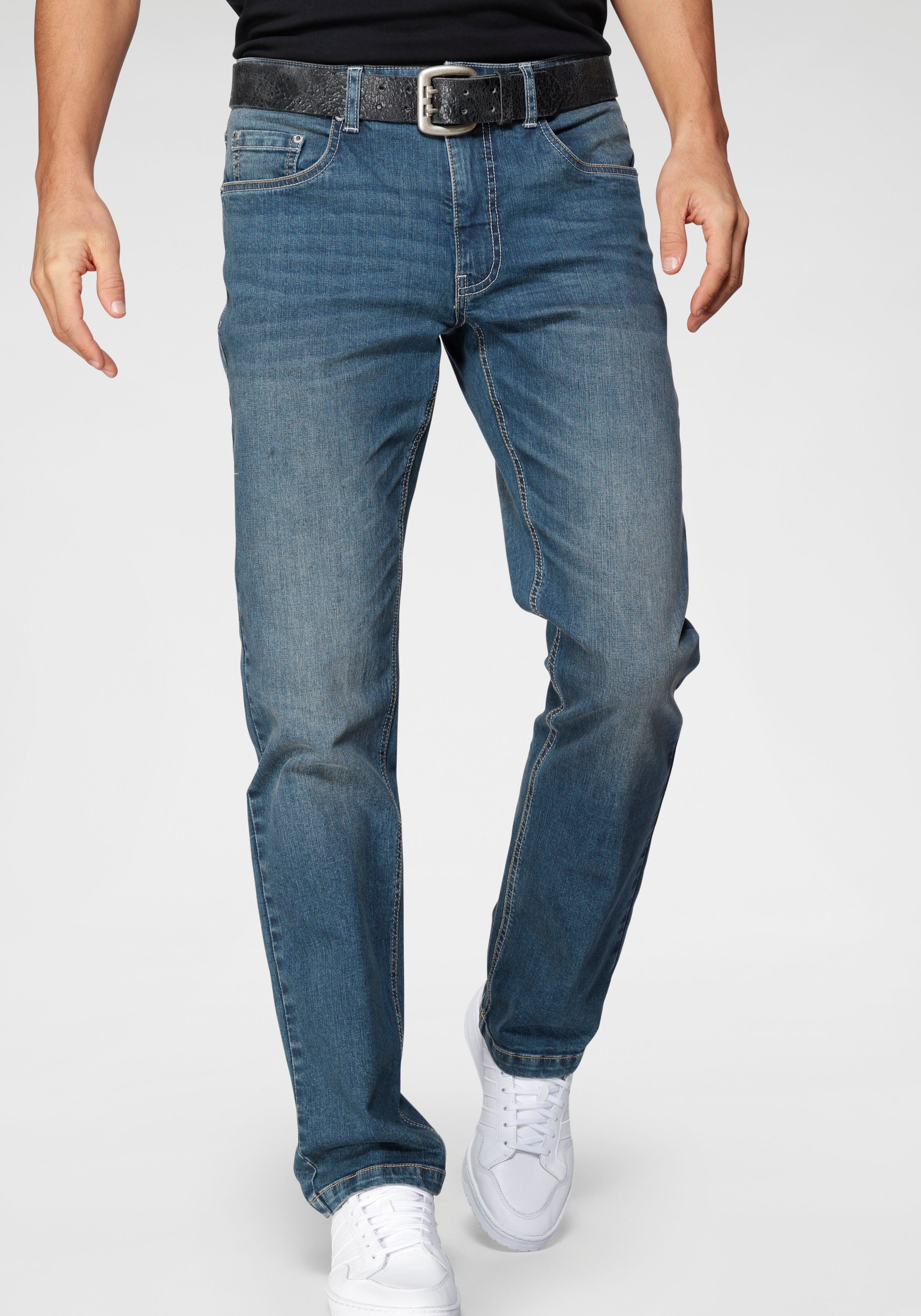 Stretch jeans Ron Straight fit OTTO Heren Kleding Broeken & Jeans Jeans Straight Jeans 