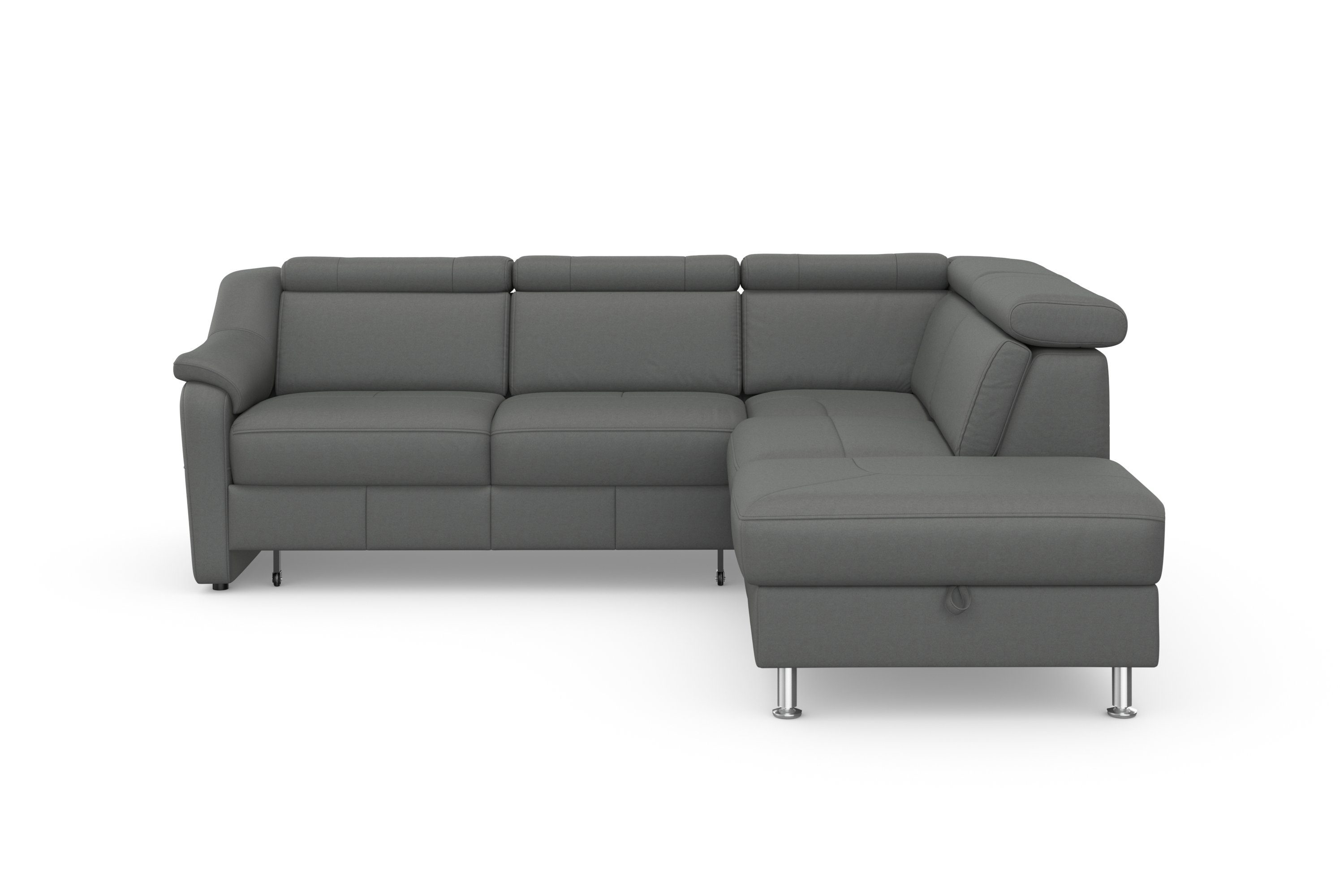 sit&more Hoekbank Freetown L-vorm met verstelbare hoofdsteun en comfortabele binnenvering