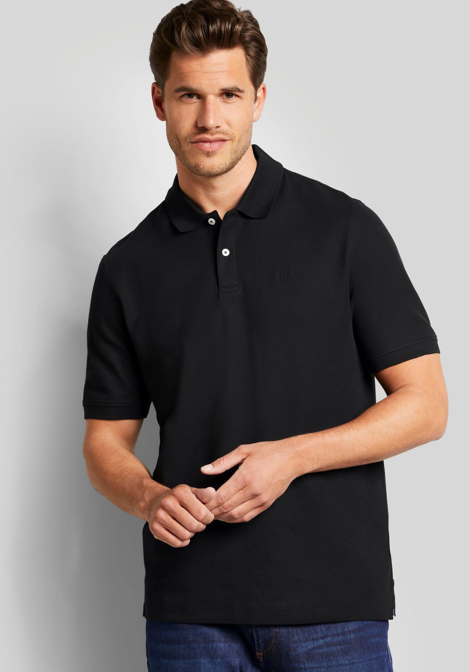 Bugatti Poloshirt met geborduurd logo