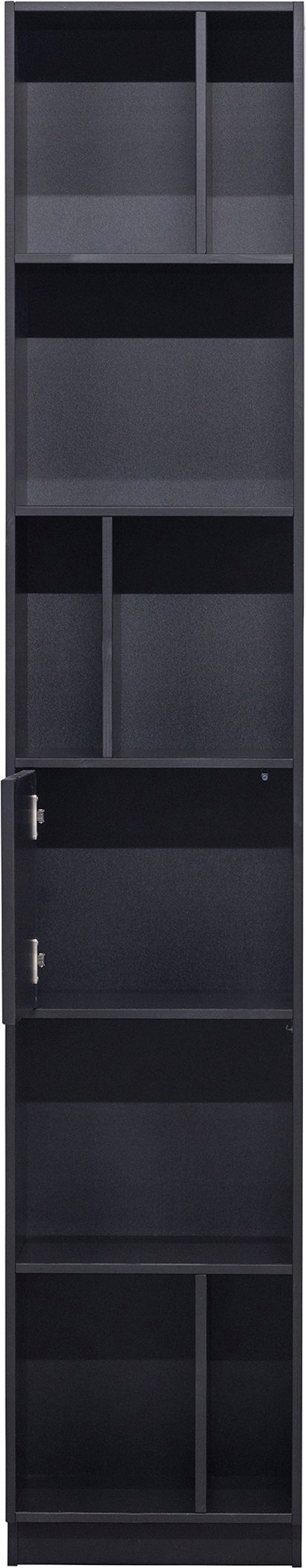 WOOOD Boekenkast Finca Plank met push-to-open systeem, hoogte 210 cm x breedte 40 cm