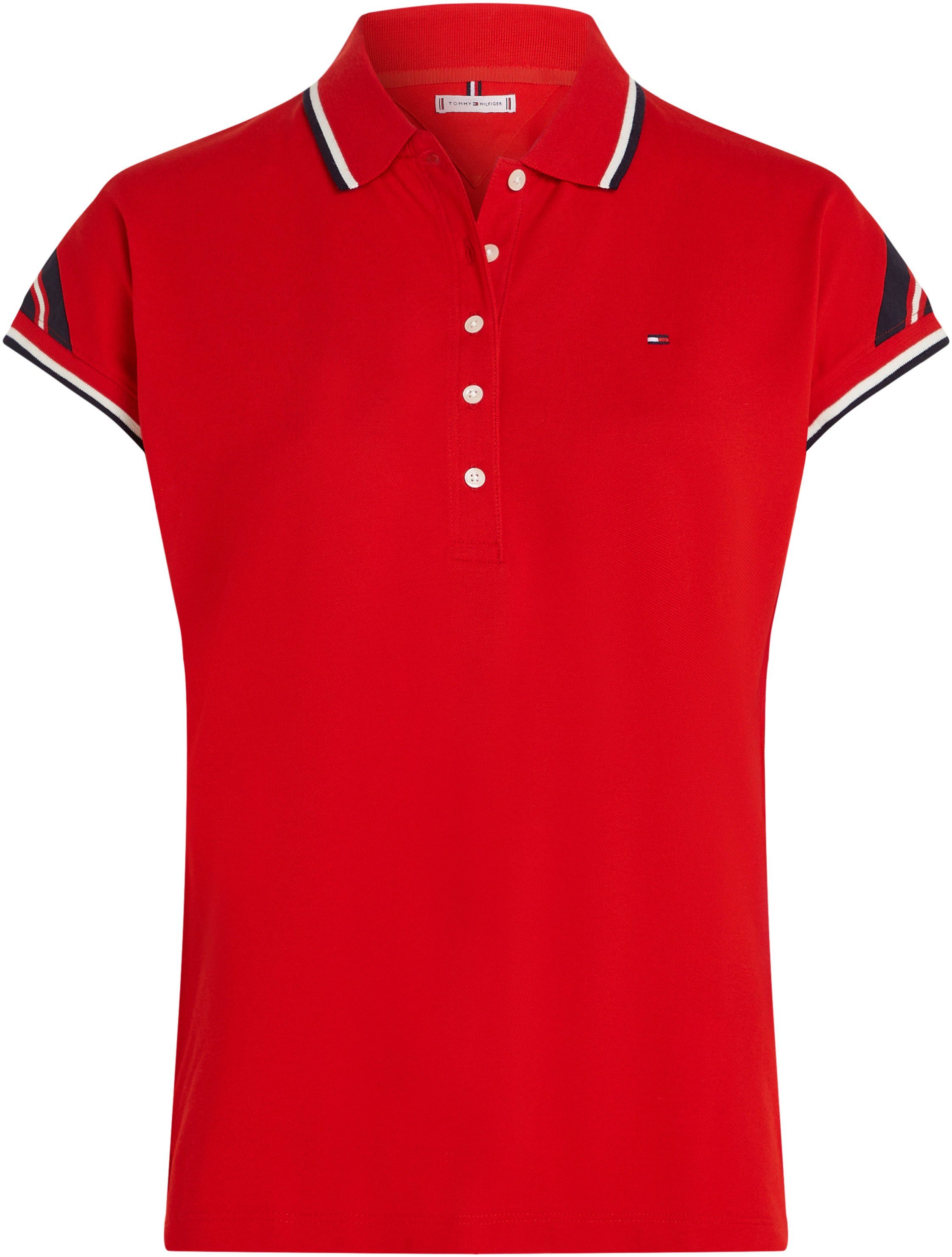 Tommy Hilfiger Poloshirt REG STRIPE SLV POLO CAP SLEEVE