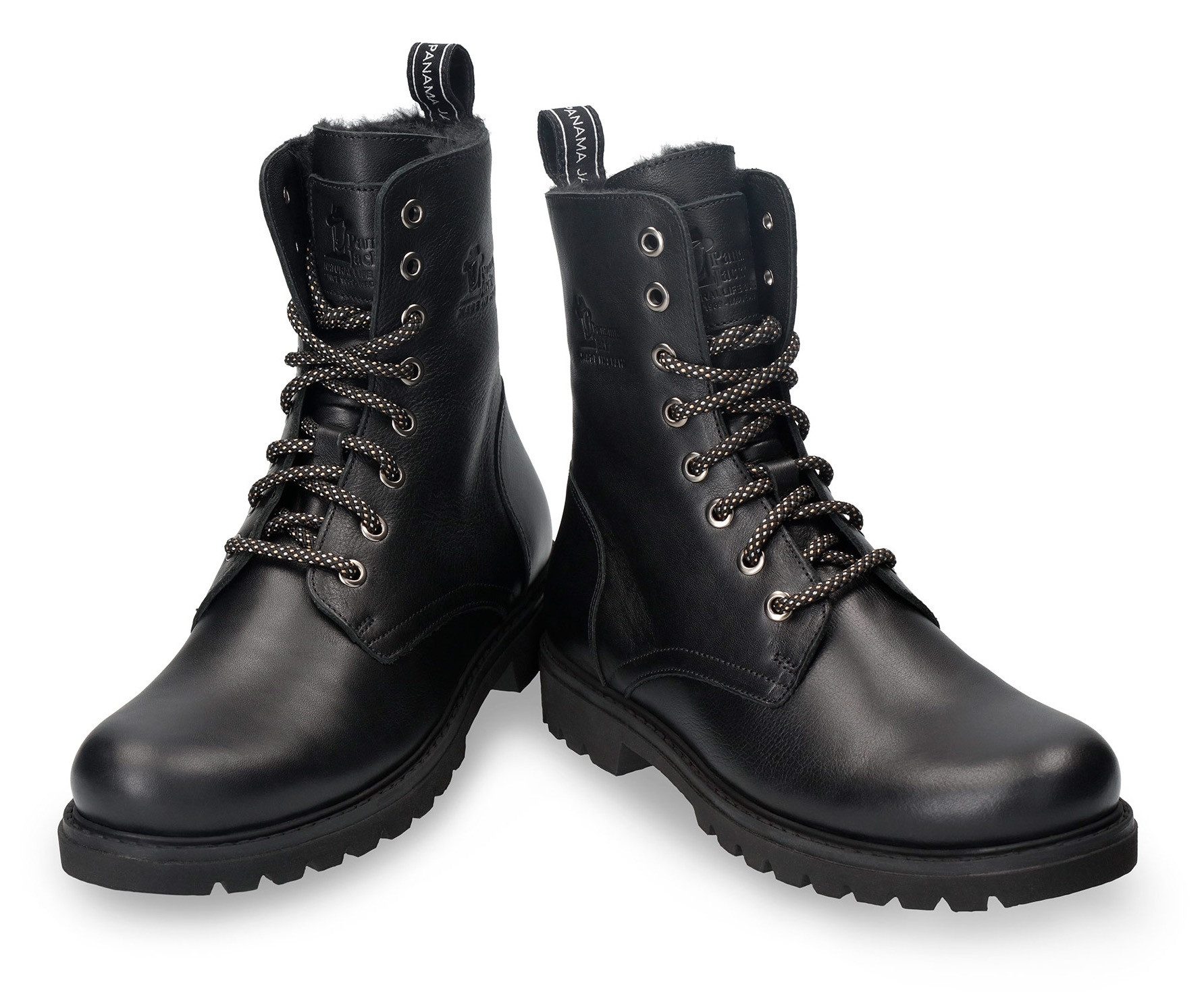 Panama Jack Veterschoenen Frisia , veterschoenen, enkellaars, blokhak, met warme voering