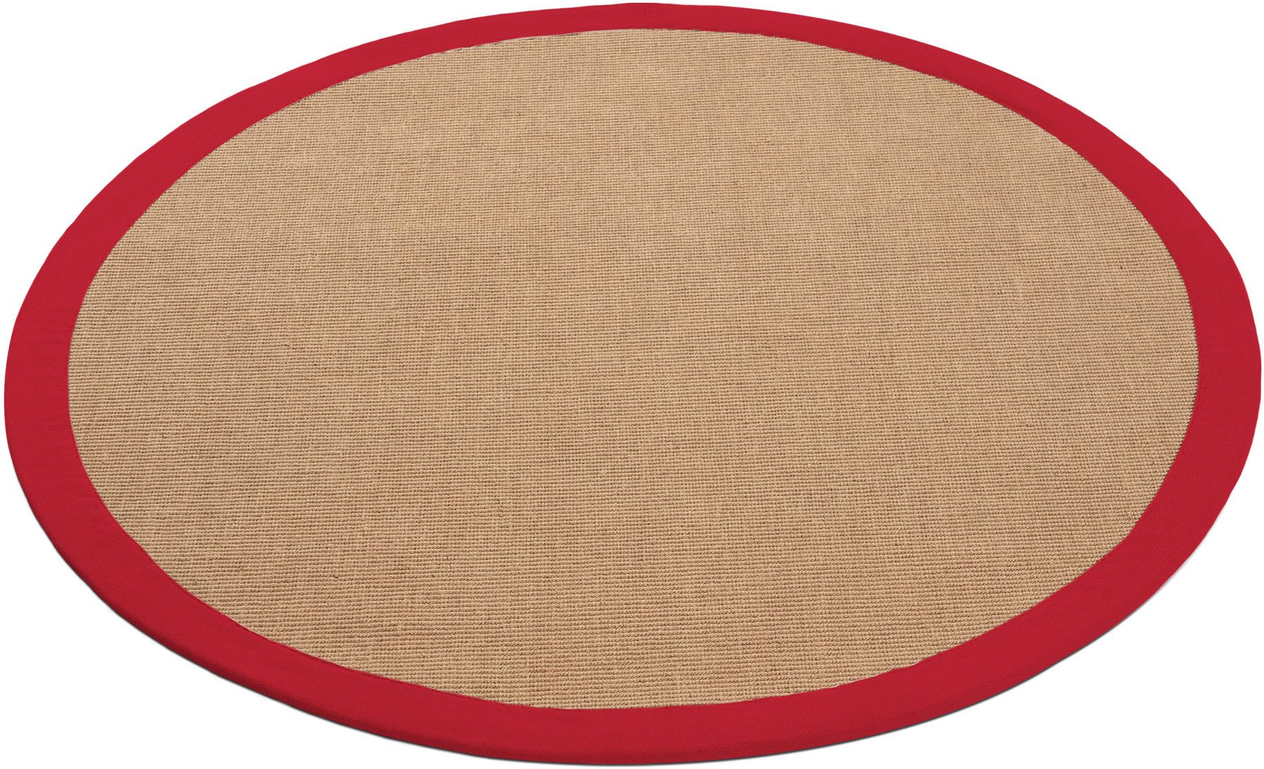 carpetfine Sisalkleed Sisal met gekleurd randdessin, antislip achterzijde