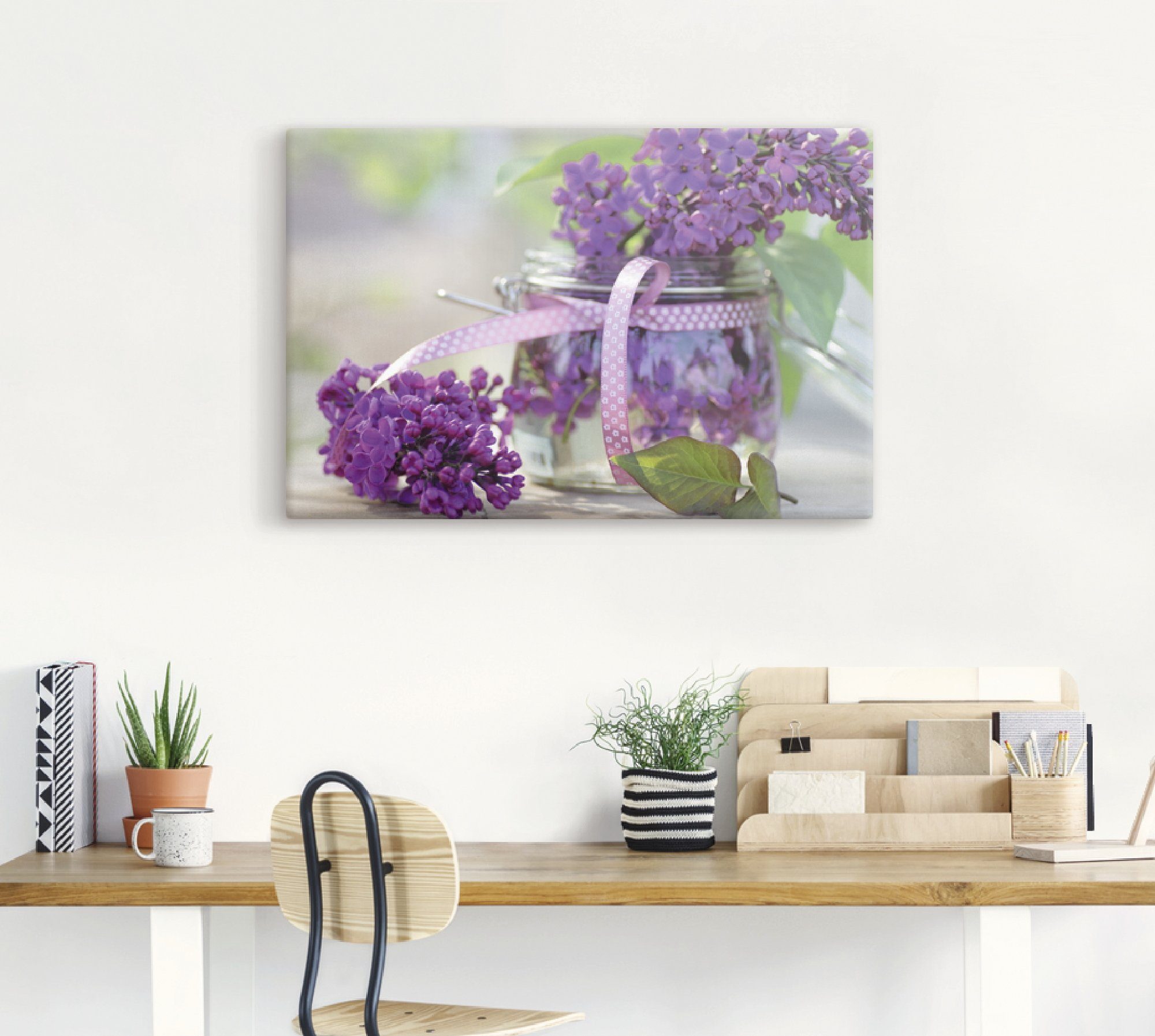 Artland Artprint Lila boeket als artprint op linnen, poster, muursticker in verschillende maten