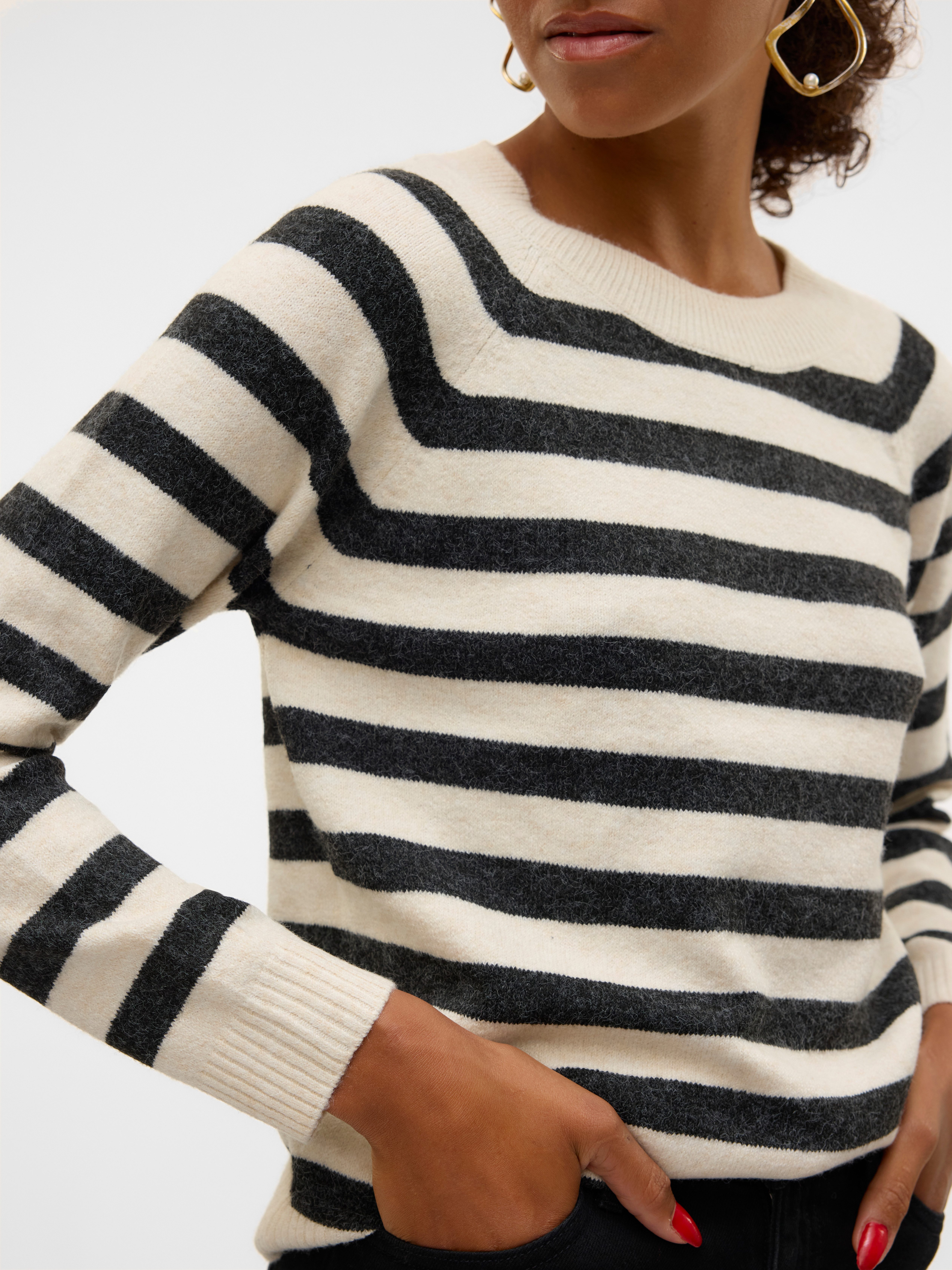 Vero Moda Trui met ronde hals VMDOFFY LS O-NECK BLOUSE GA NOOS