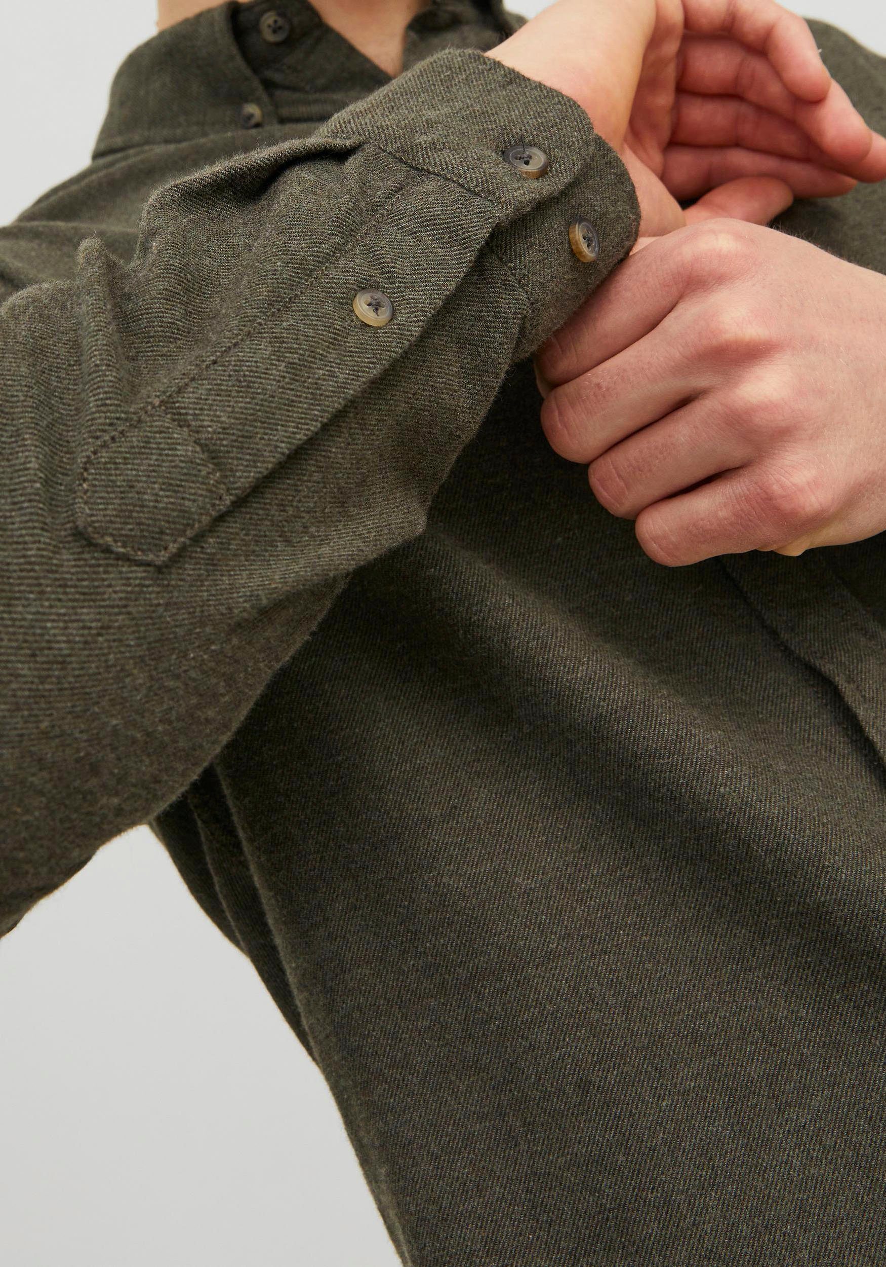 Jack & Jones Overhemd met lange mouwen JJECLASSIC MELANGE SHIRT LS SN