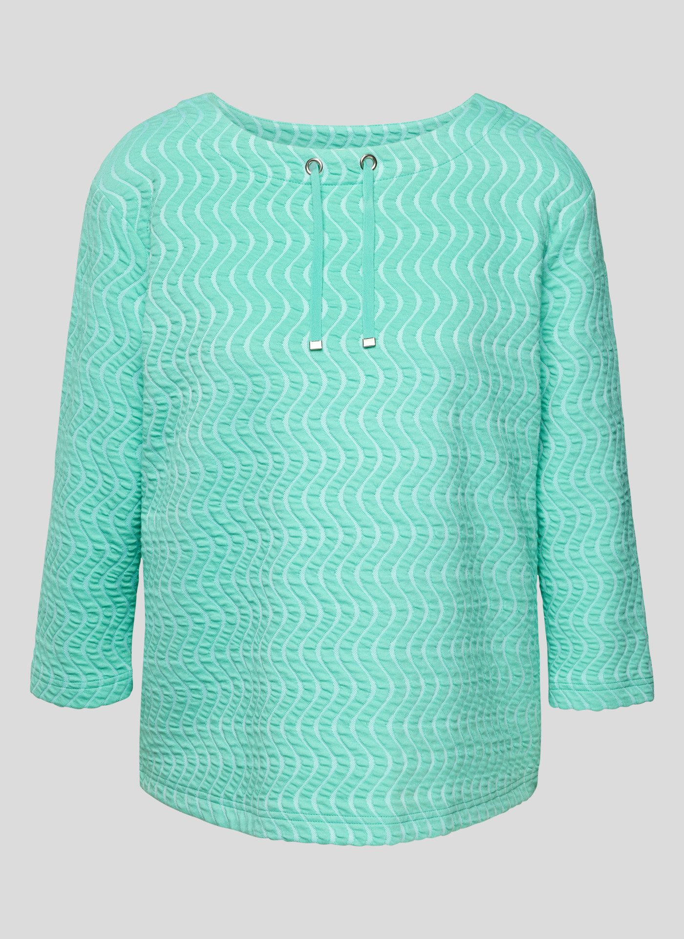 Rabe Shirt met 3/4 mouwen met golfstructuur