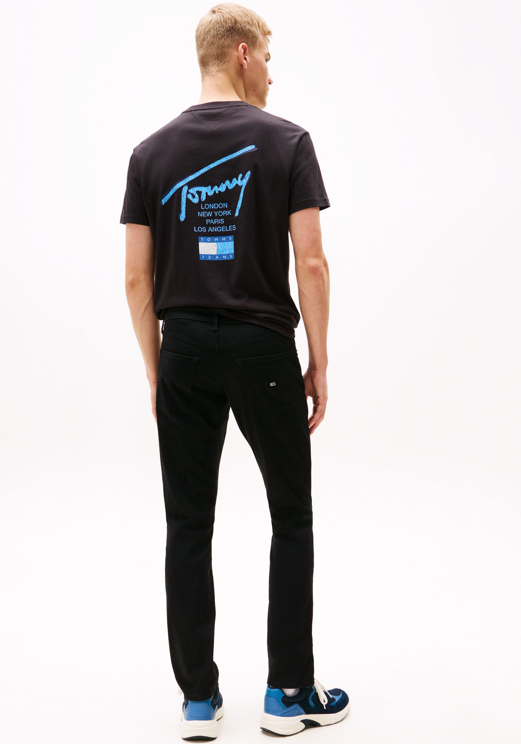 TOMMY JEANS Slim fit jeans SCANTON SLIM met gestempeld logo