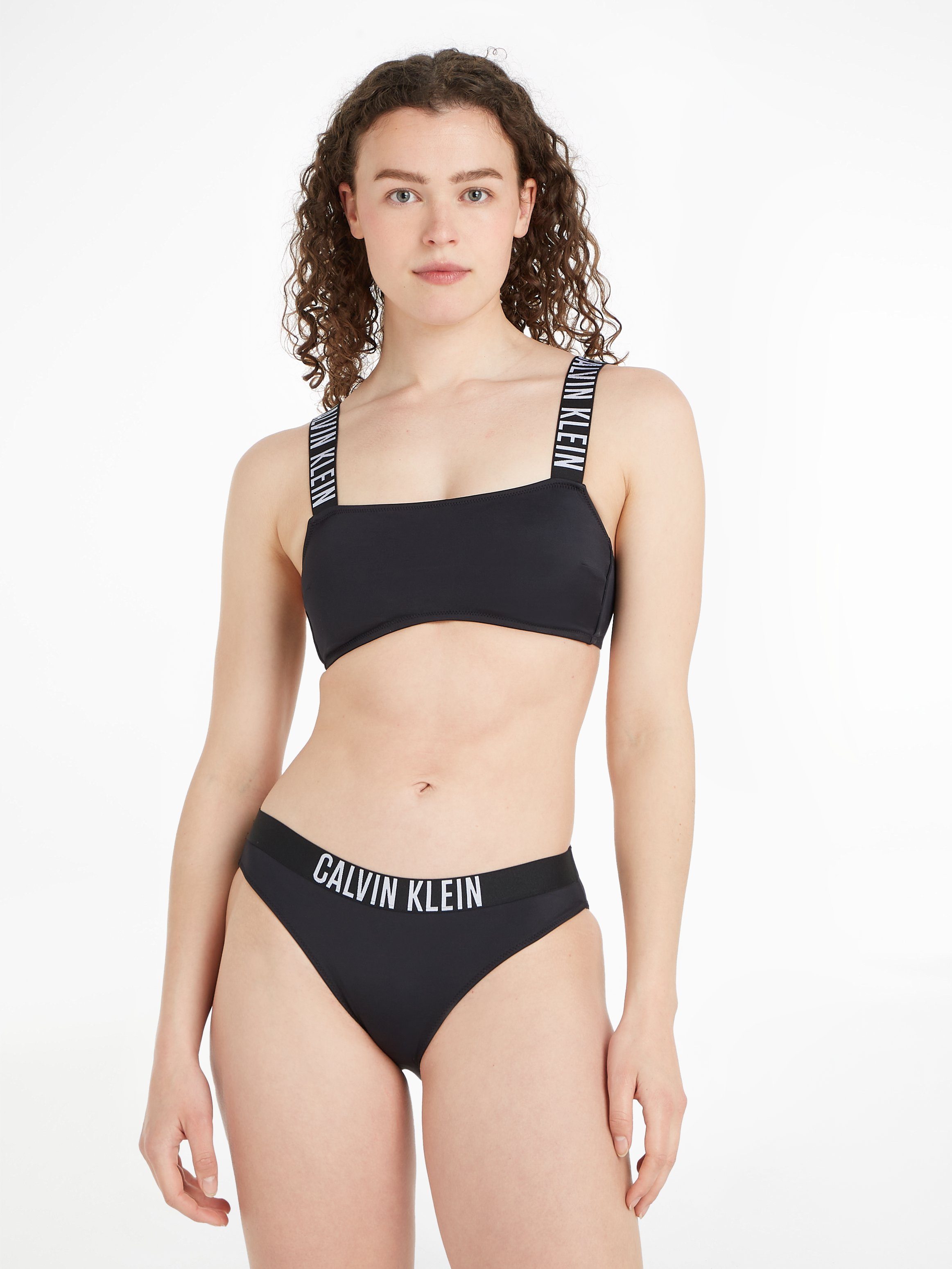 Calvin Klein Swimwear Bandeau-bikinitop Classic met opschriften bij de bandjes