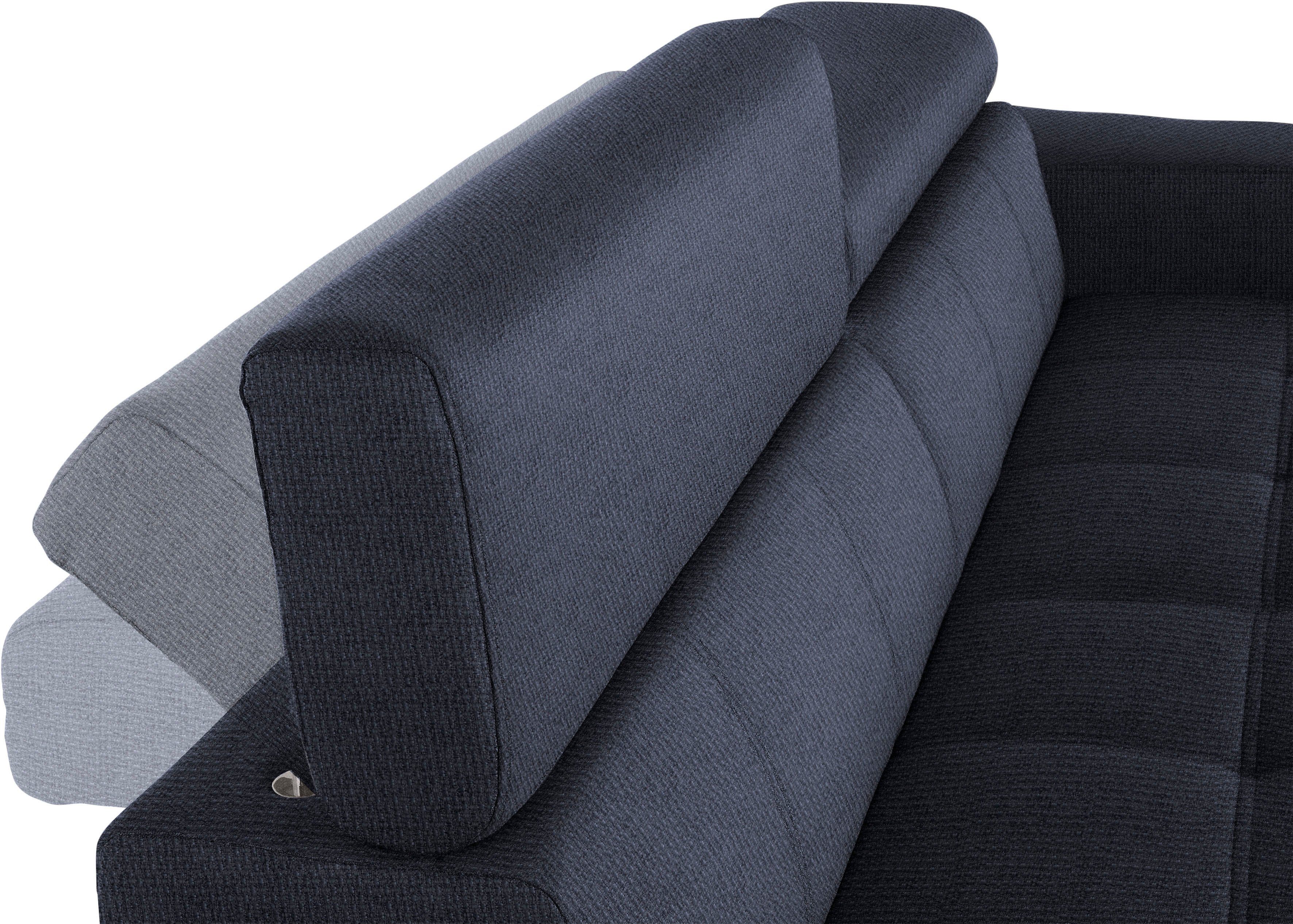 DOMO collection 2,5-zitsbank Cunelli tijdloos en elegant, moderne zitnaden als designelement,