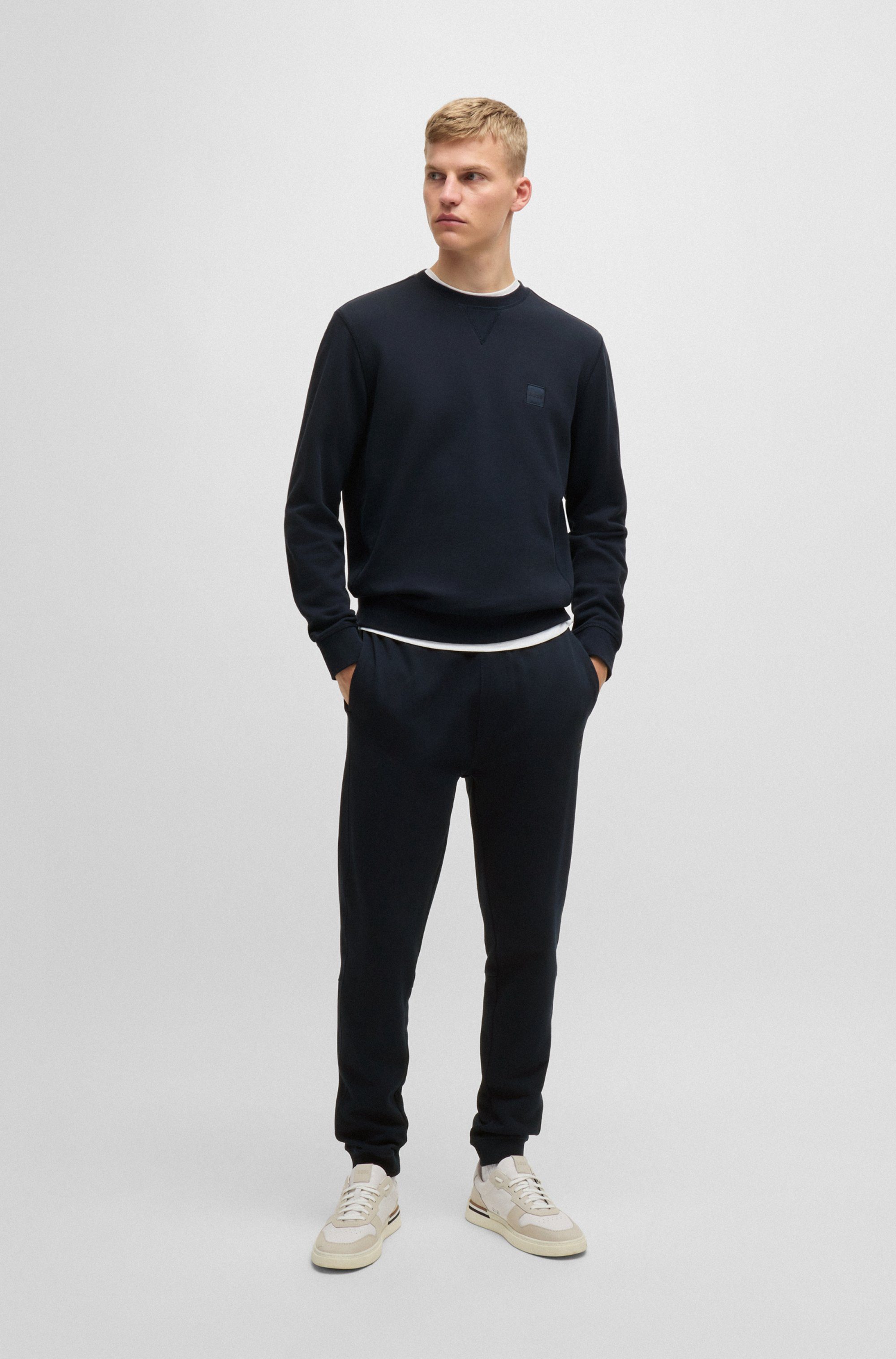 Boss Orange Sweatshirt Westart met boss logo-patch