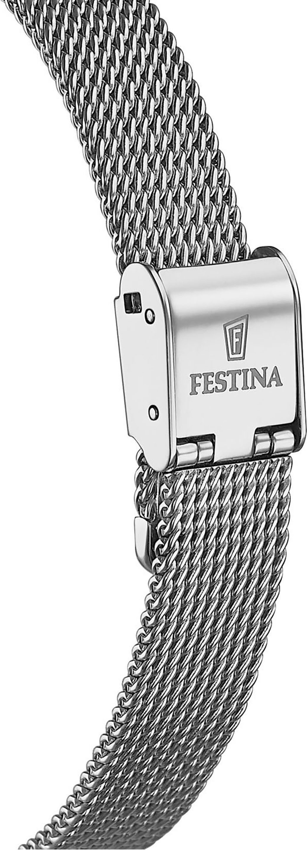 Festina Kwartshorloge Mademoiselle Polshorloge, dameshorloge, roestvrijstalen band, Ø 30 mm