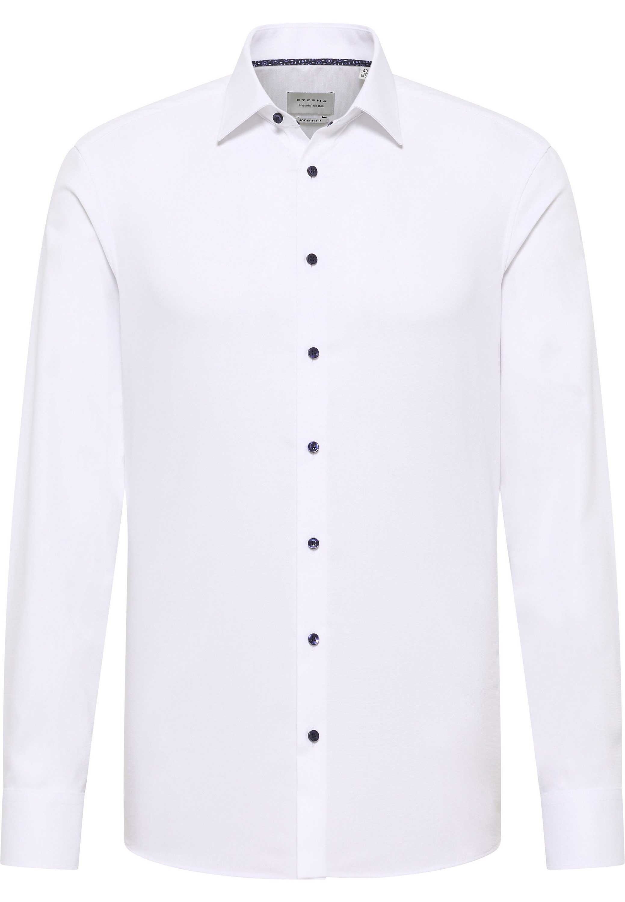 Eterna Overhemd met lange mouwen Slim fit NON IRON (strijkvrij)
