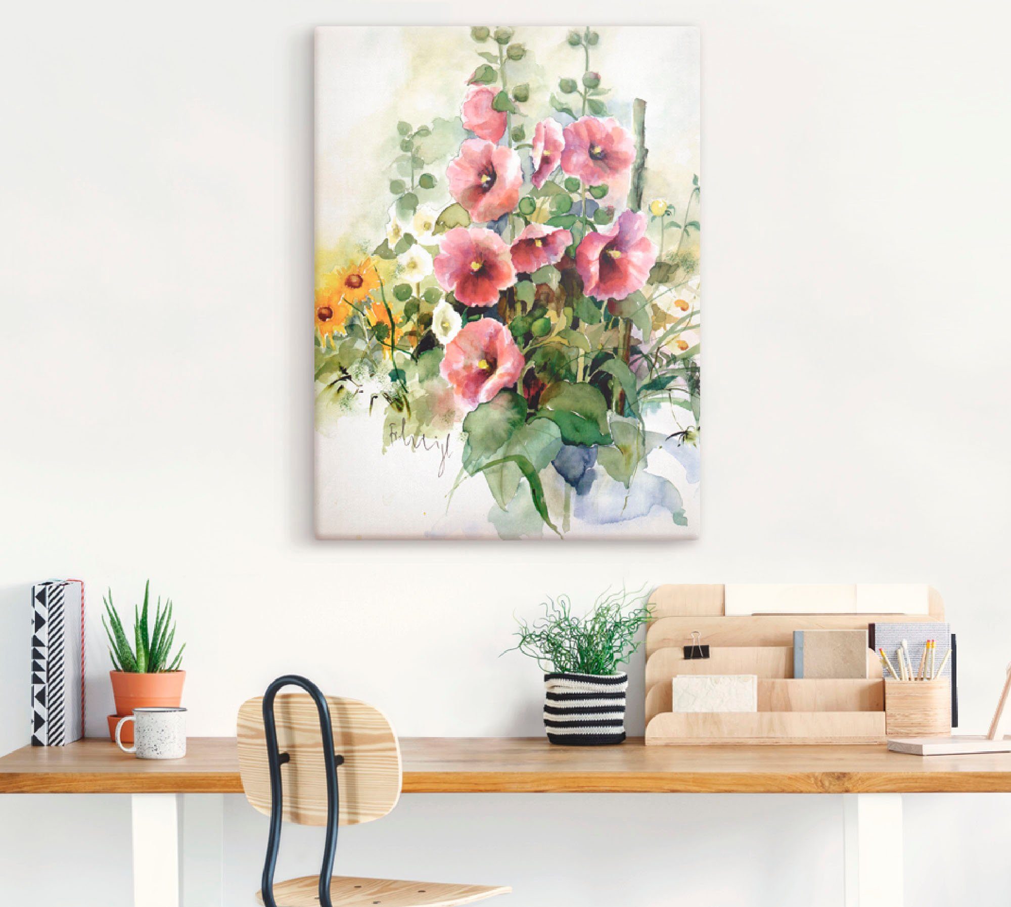 Artland Artprint Bloemen samenstelling I als artprint op linnen, poster in verschillende formaten maten