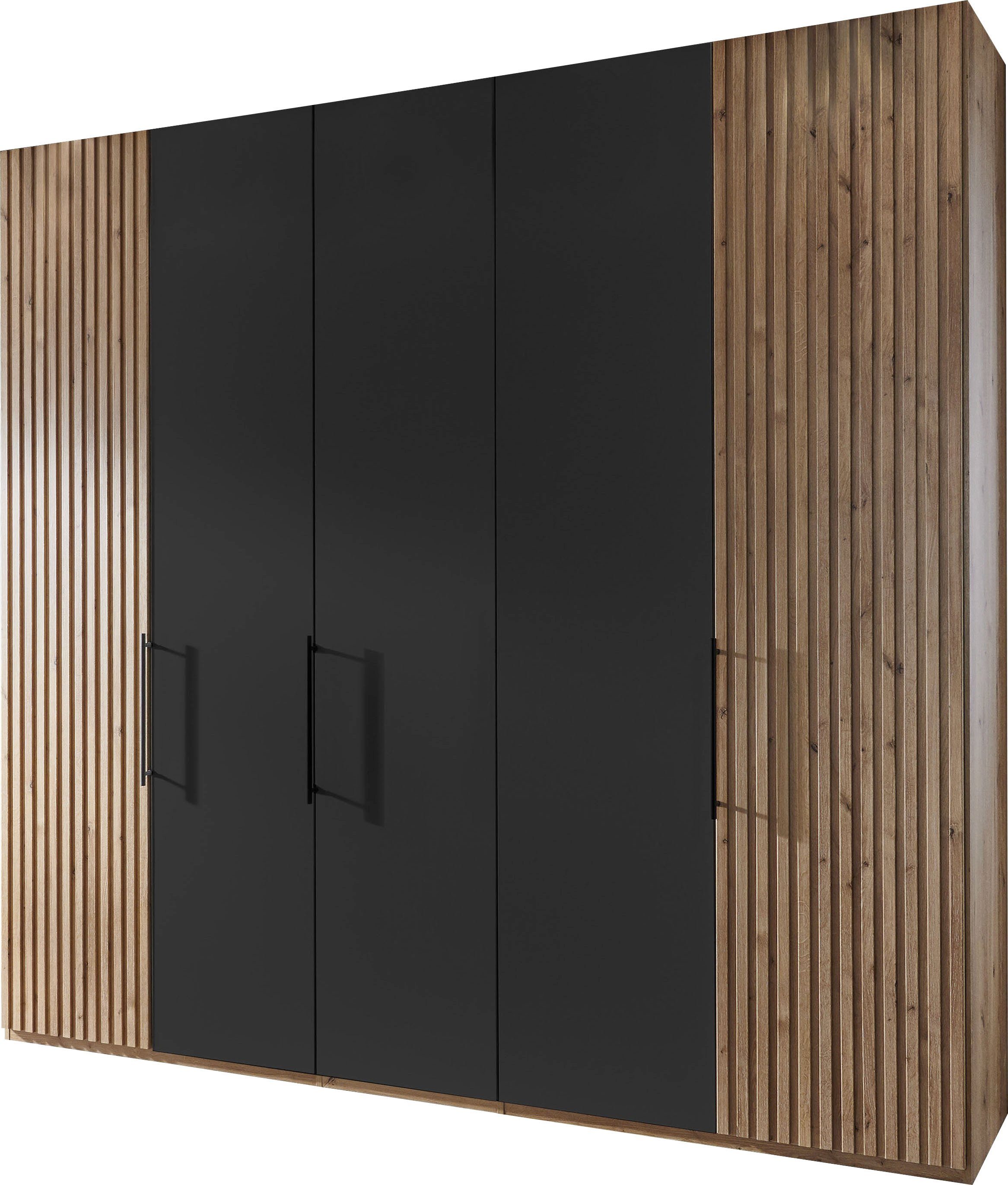 WIEMANN Draaideurkast Denver hoogwaardig beslag kledingkasten maat 246,3 cm x 217 cm x 58 cm bruin