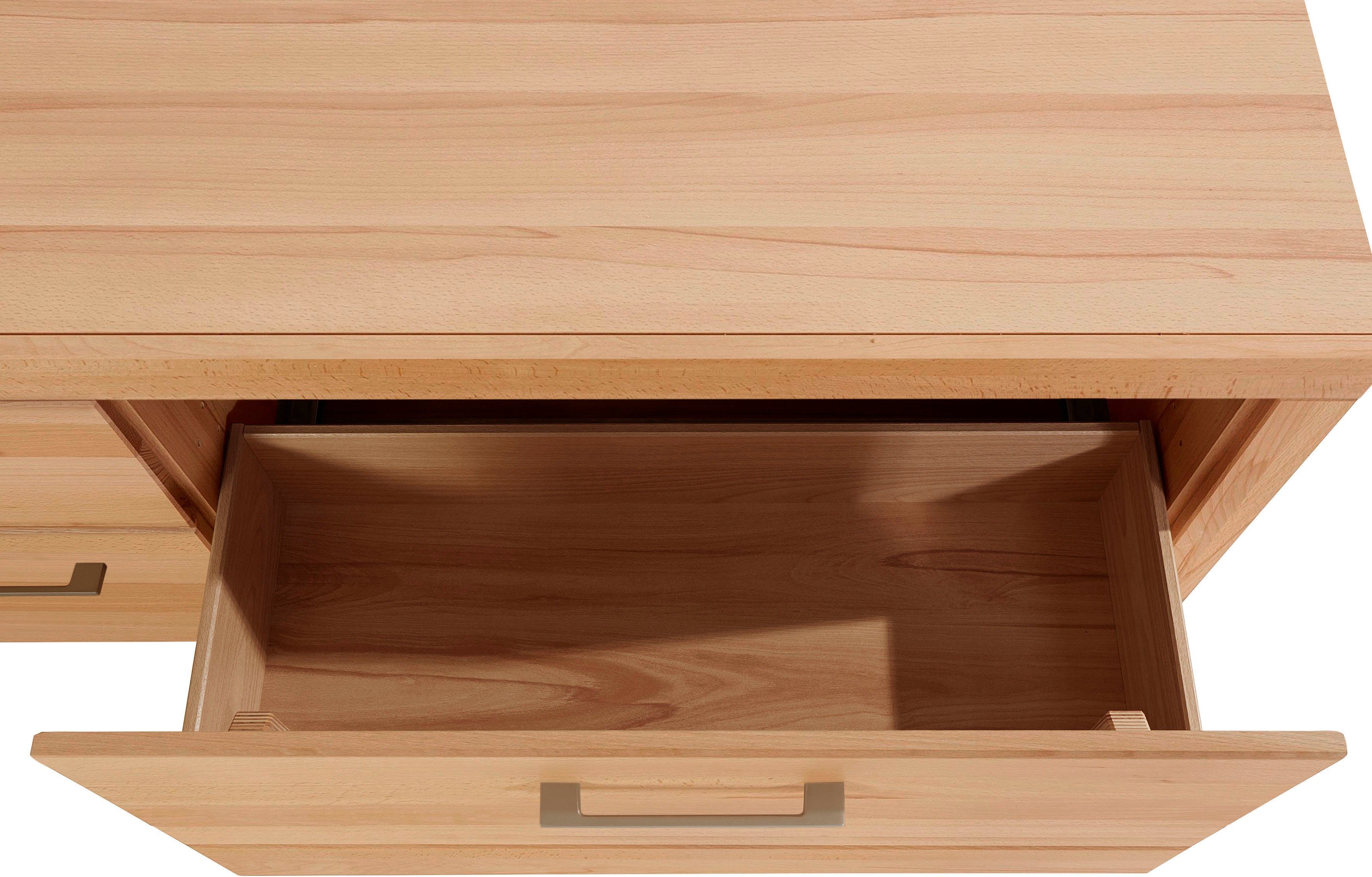 VOGL Möbelfabrik Tv-meubel 1237 Massief houten front, breedte ca. 211 cm, met soft-close functie