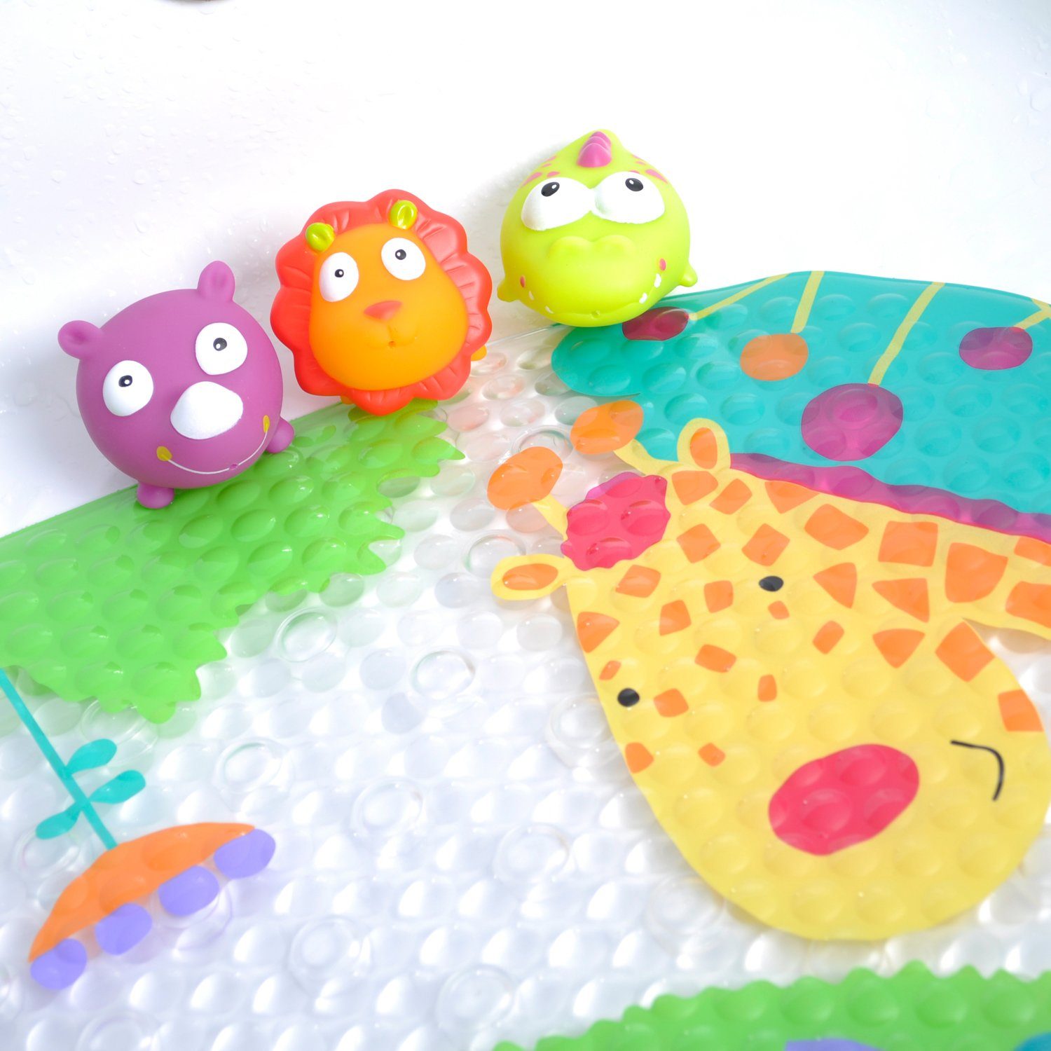 Knorrtoys® Badspeelgoed Escabbo® badmattenset, junglesafari (4-delig)