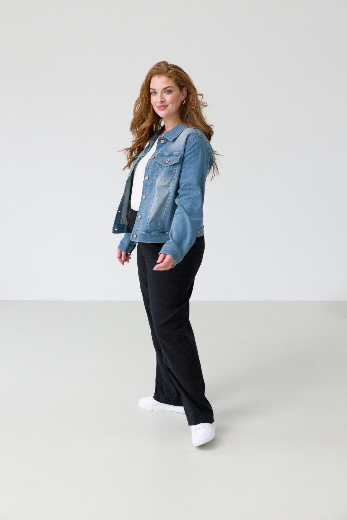 Base Level Curvy Tregging Arah met elastische taille