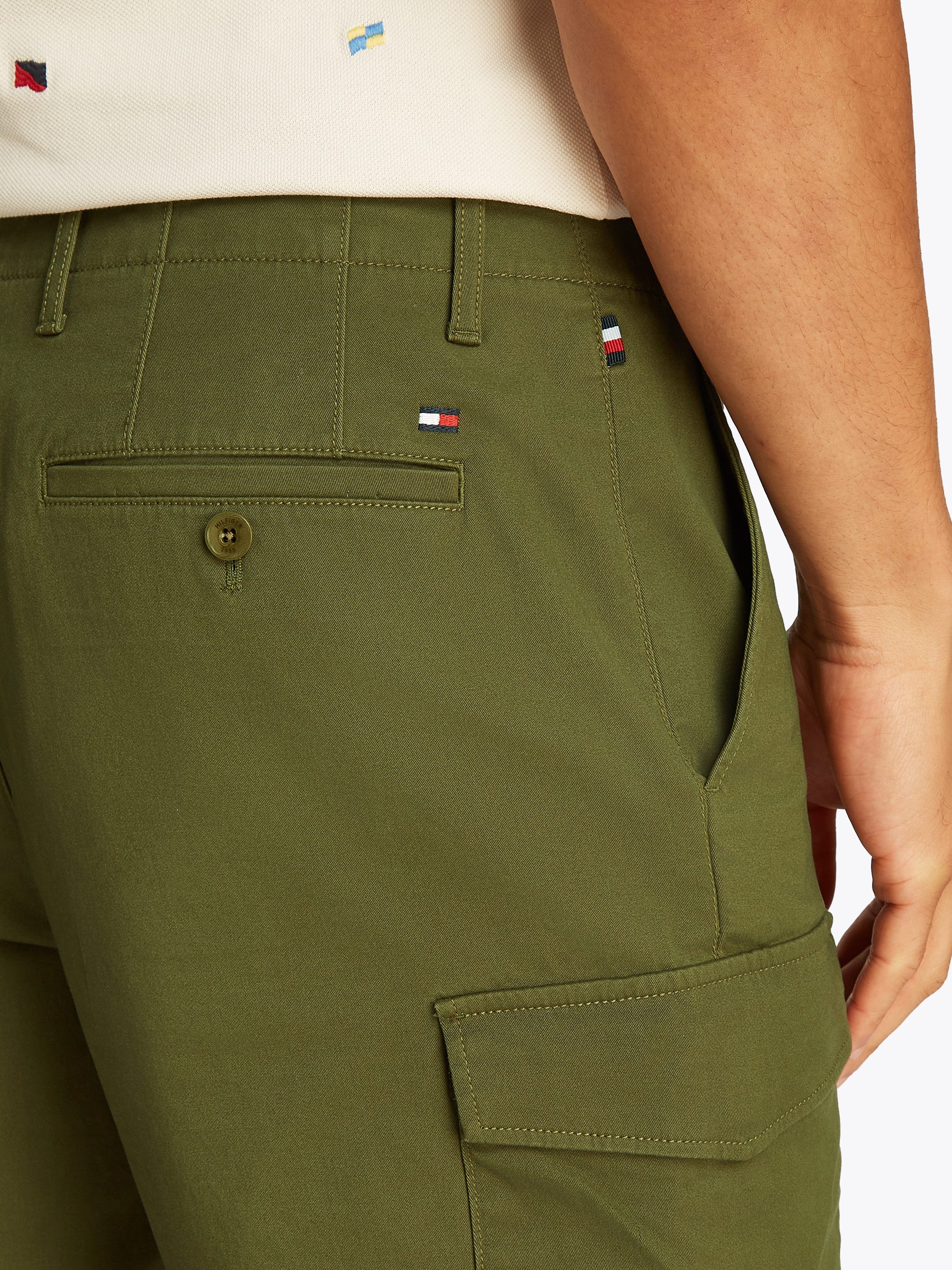 Tommy Hilfiger Cargoshort HARLEM CARGO 1985 in een eenvoudig ontwerp
