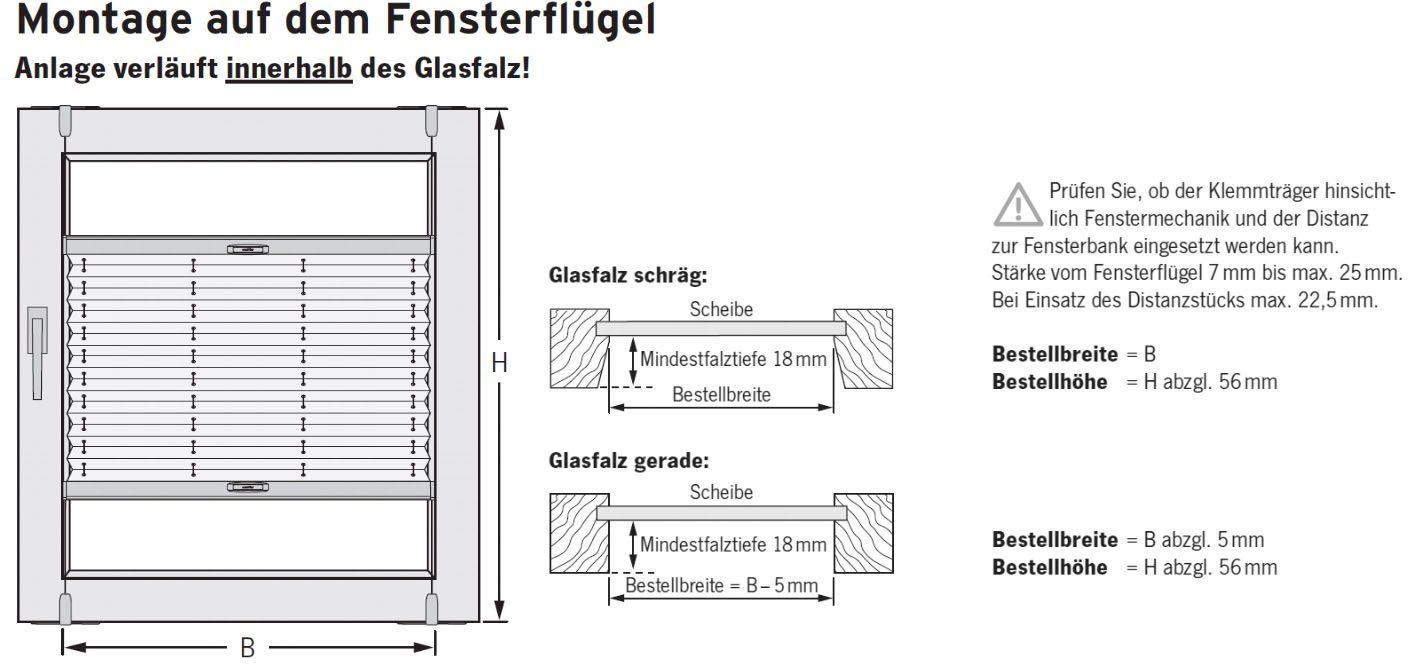 sunlines Plisségordijn met honingraatstructuur One Size Style Honeycomb VD Accessoirekleur wit, om te klemmen (1 stuk)