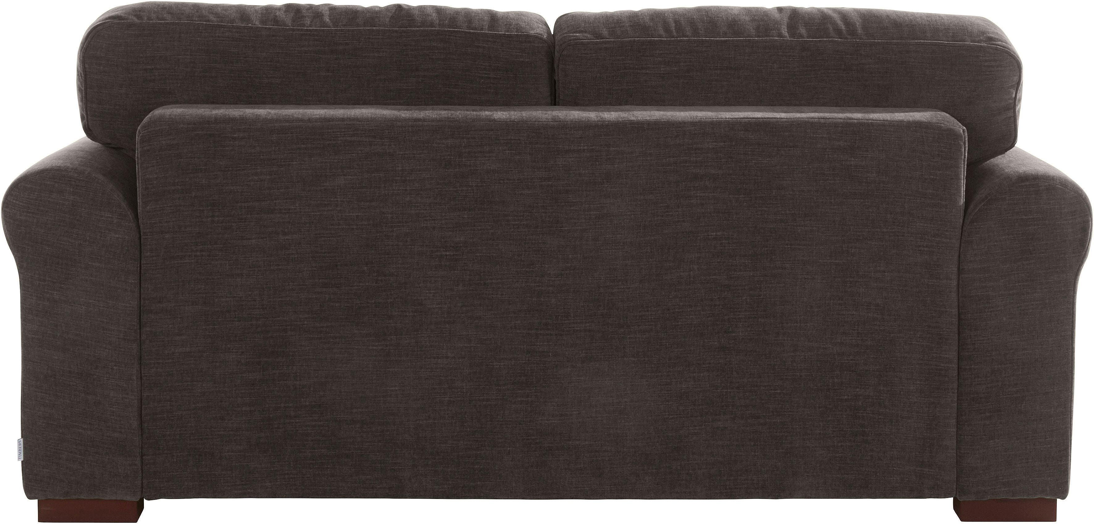 Home affaire 2-zitsbank Broughton zacht zitcomfort, incl. 2 sierkussens, opstaande naad