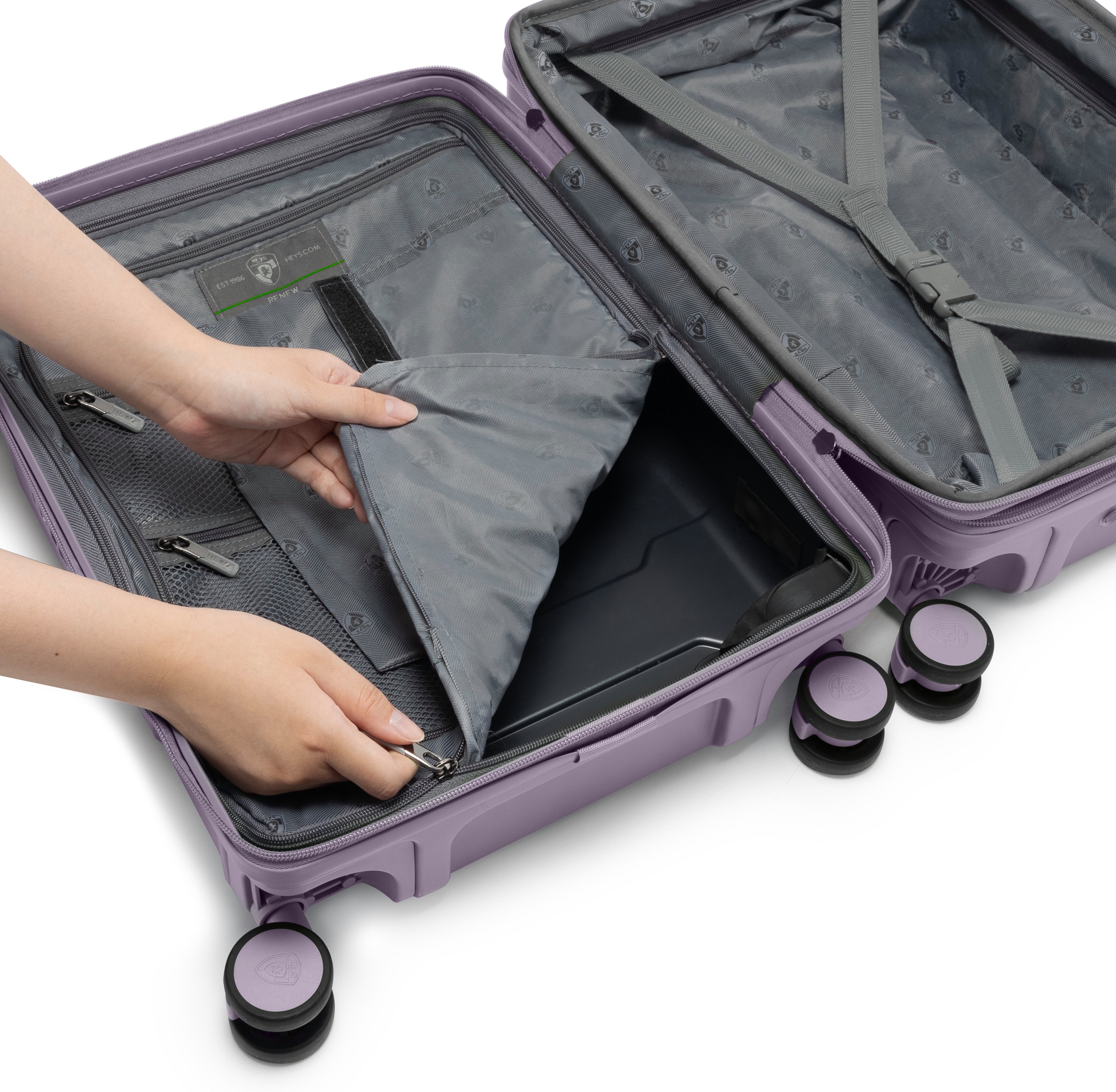 Heys Hardshell-trolley ReNew, verschillende maten en kleuren